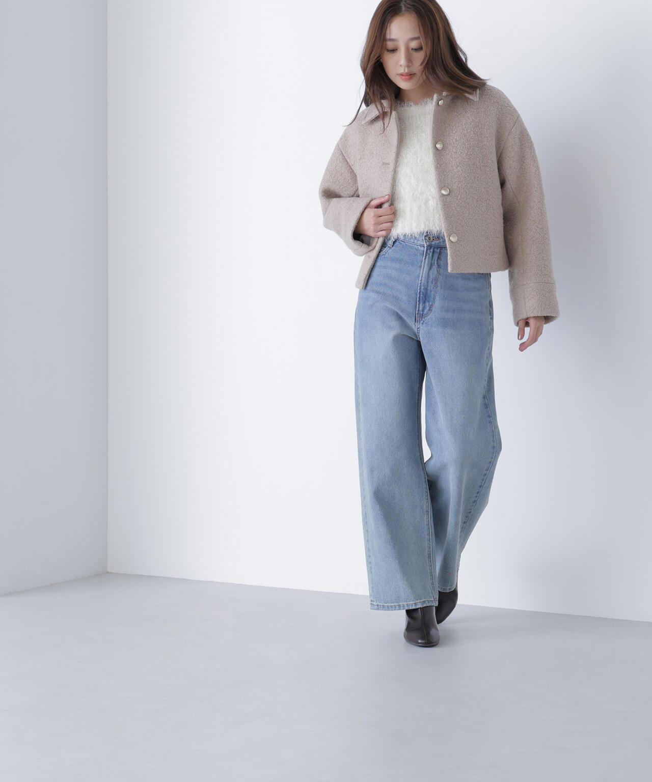 ステンカラーショートブルゾン ステンカラーショートブルゾン | NATURAL BEAUTY BASIC（ナチュラル