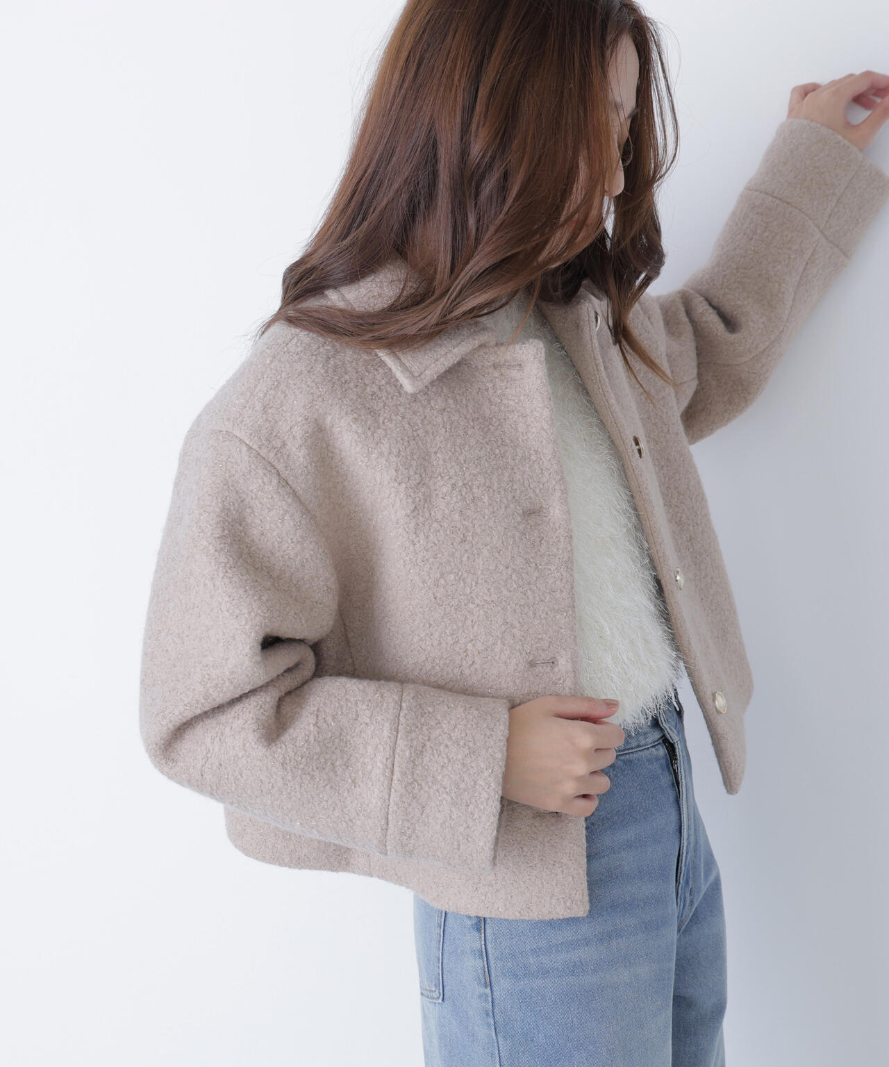 ステンカラーショートブルゾン | NATURAL BEAUTY BASIC（ナチュラル