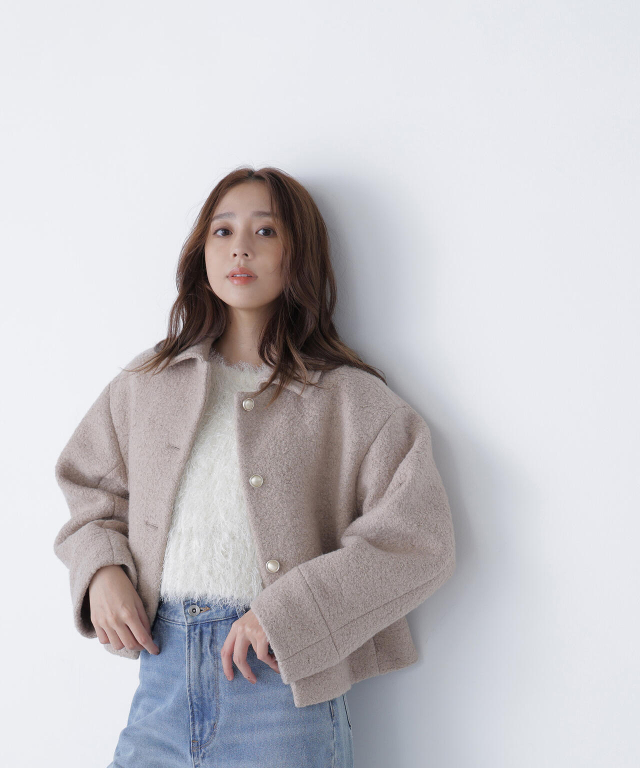 ステンカラーショートブルゾン | NATURAL BEAUTY BASIC（ナチュラル