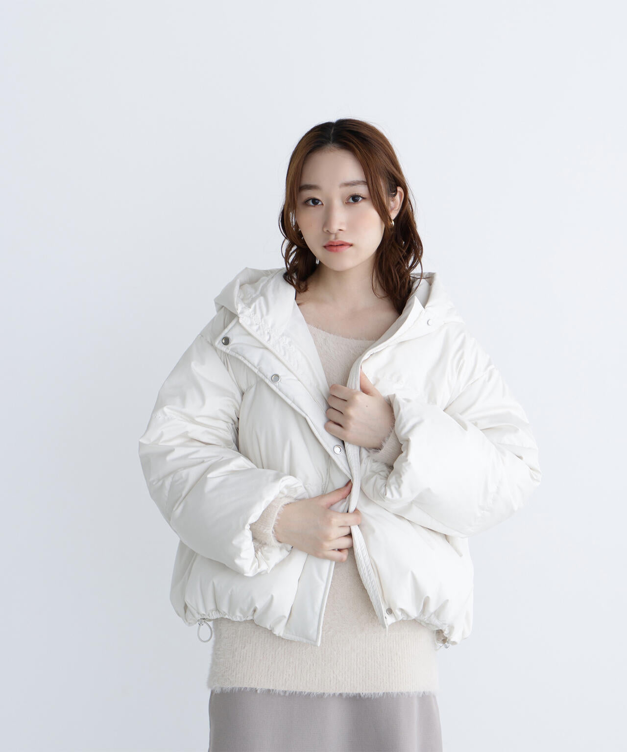 ナチュラルビューティーベーシック　ダウンジャケット ショートフードダウン | NATURAL BEAUTY BASIC（ナチュラル