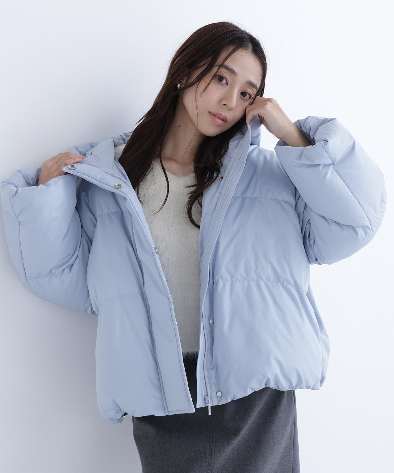 ナチュラルビューティーベーシック　ダウンジャケット ショートフードダウン | NATURAL BEAUTY BASIC（ナチュラル