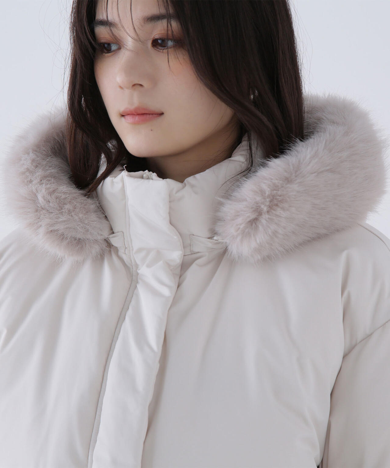 フードファーショートダウン | NATURAL BEAUTY BASIC（ナチュラル