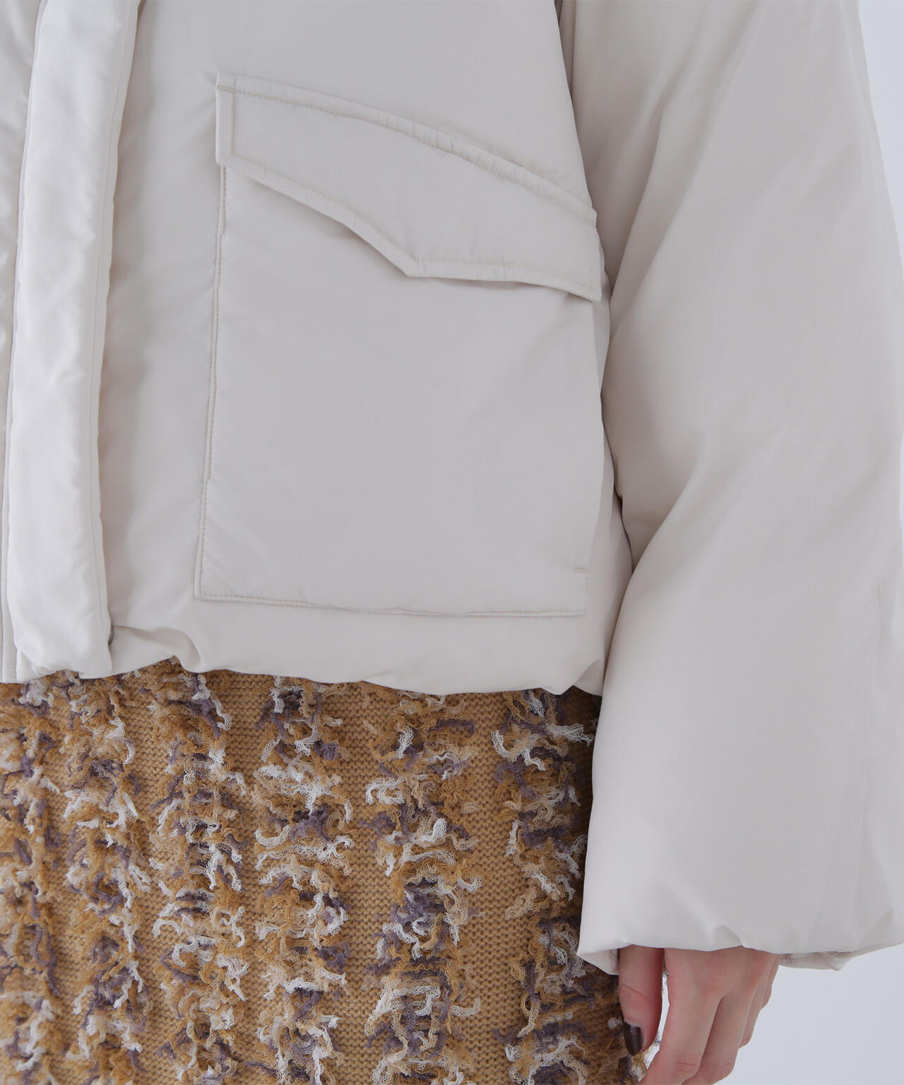 フードファーショートダウン | NATURAL BEAUTY BASIC（ナチュラル