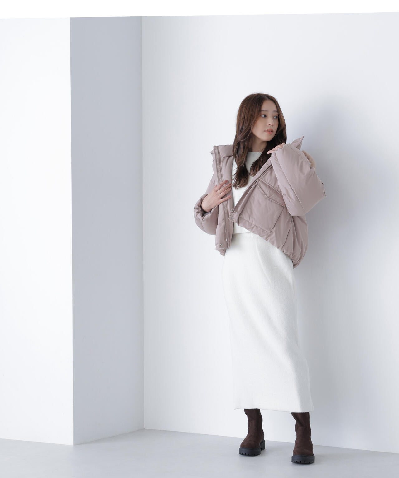 フードファーショートダウン | NATURAL BEAUTY BASIC（ナチュラル