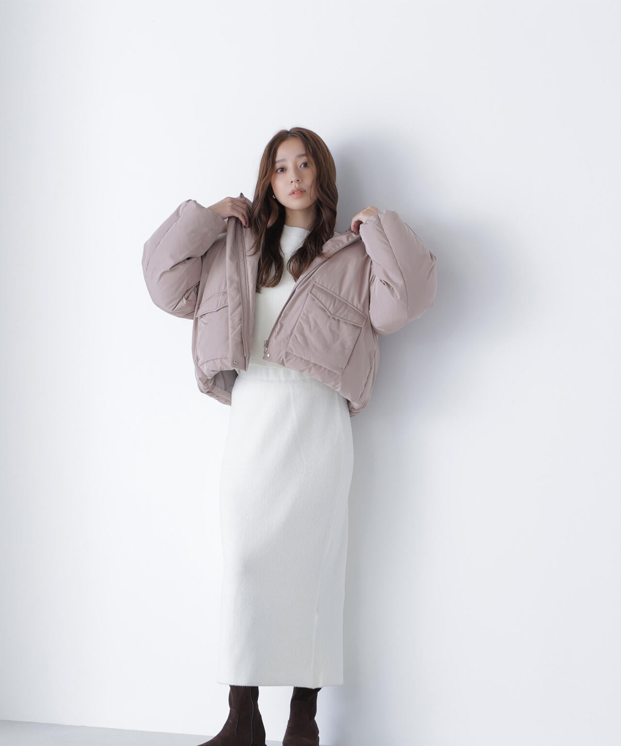 【新品】NATURAL BEAUTY BASIC フードファーショートダウン フードファーショートダウン | NATURAL BEAUTY BASIC（ナチュラル