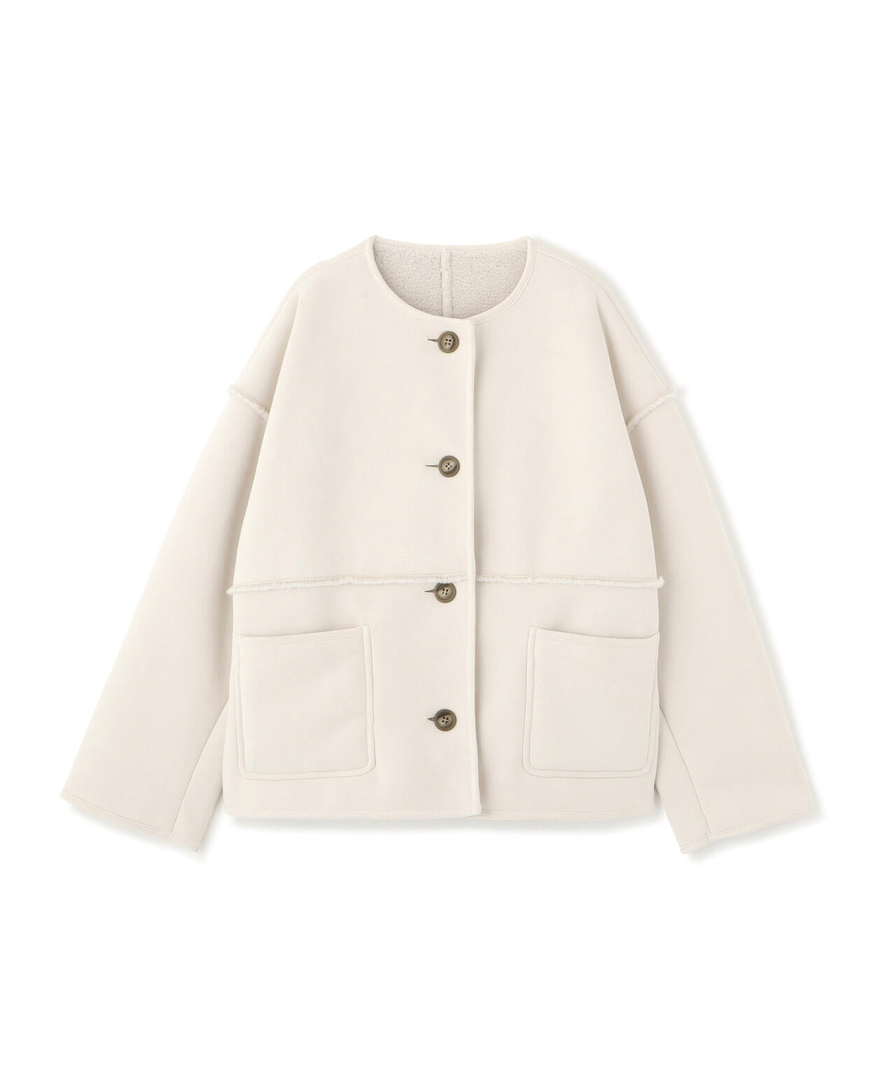 リバーシブルフェイクスウェードコート