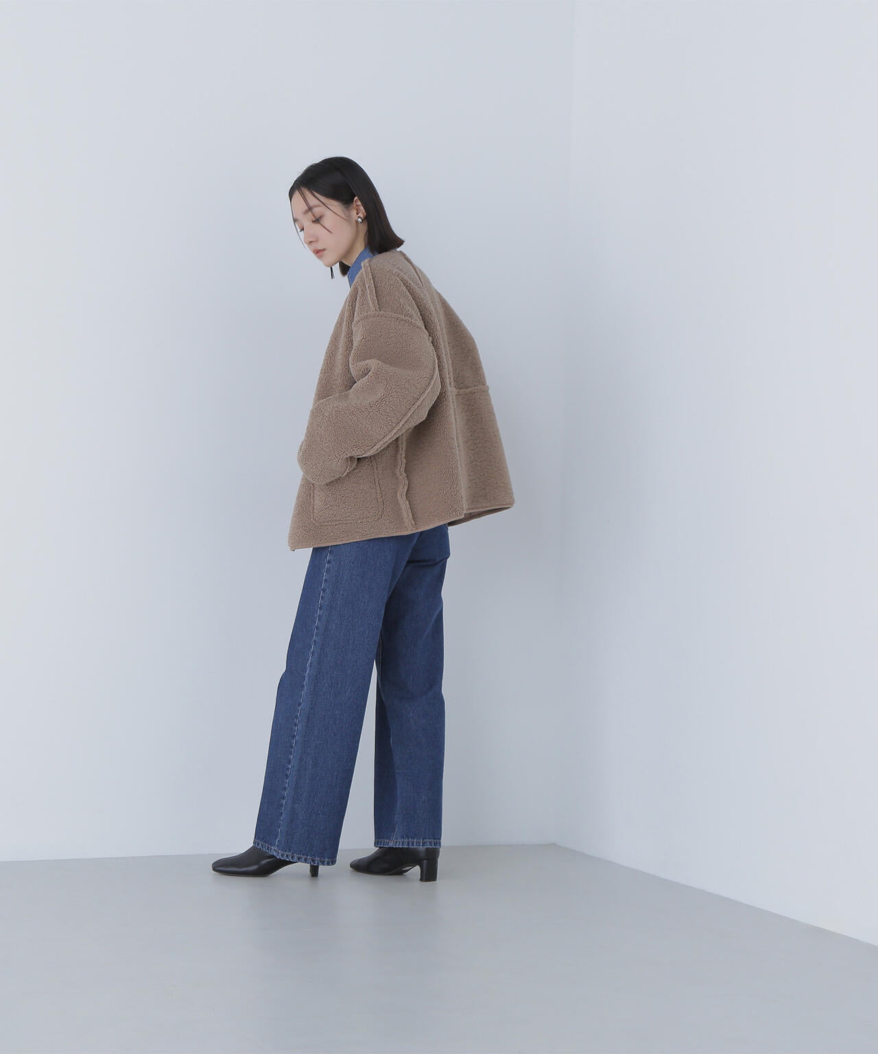 リバーシブルフェイクスウェードコート | NATURAL BEAUTY BASIC