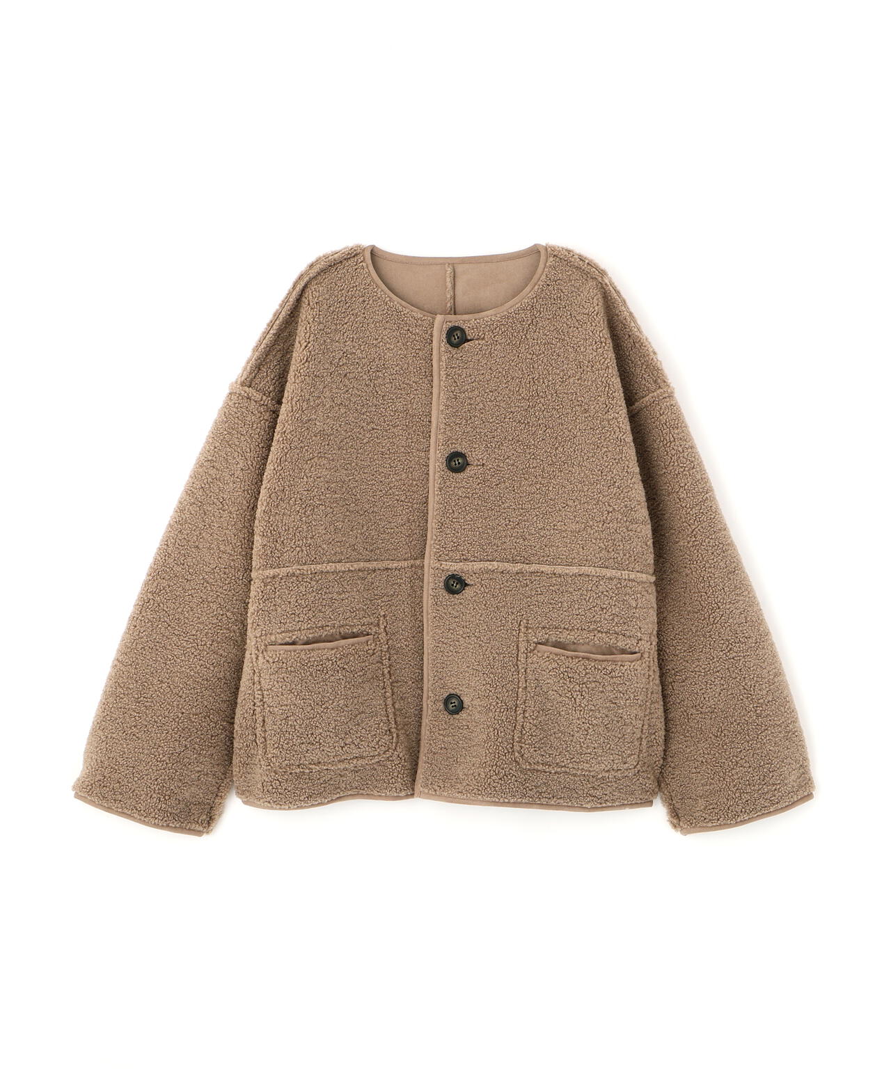 リバーシブルフェイクスウェードコート