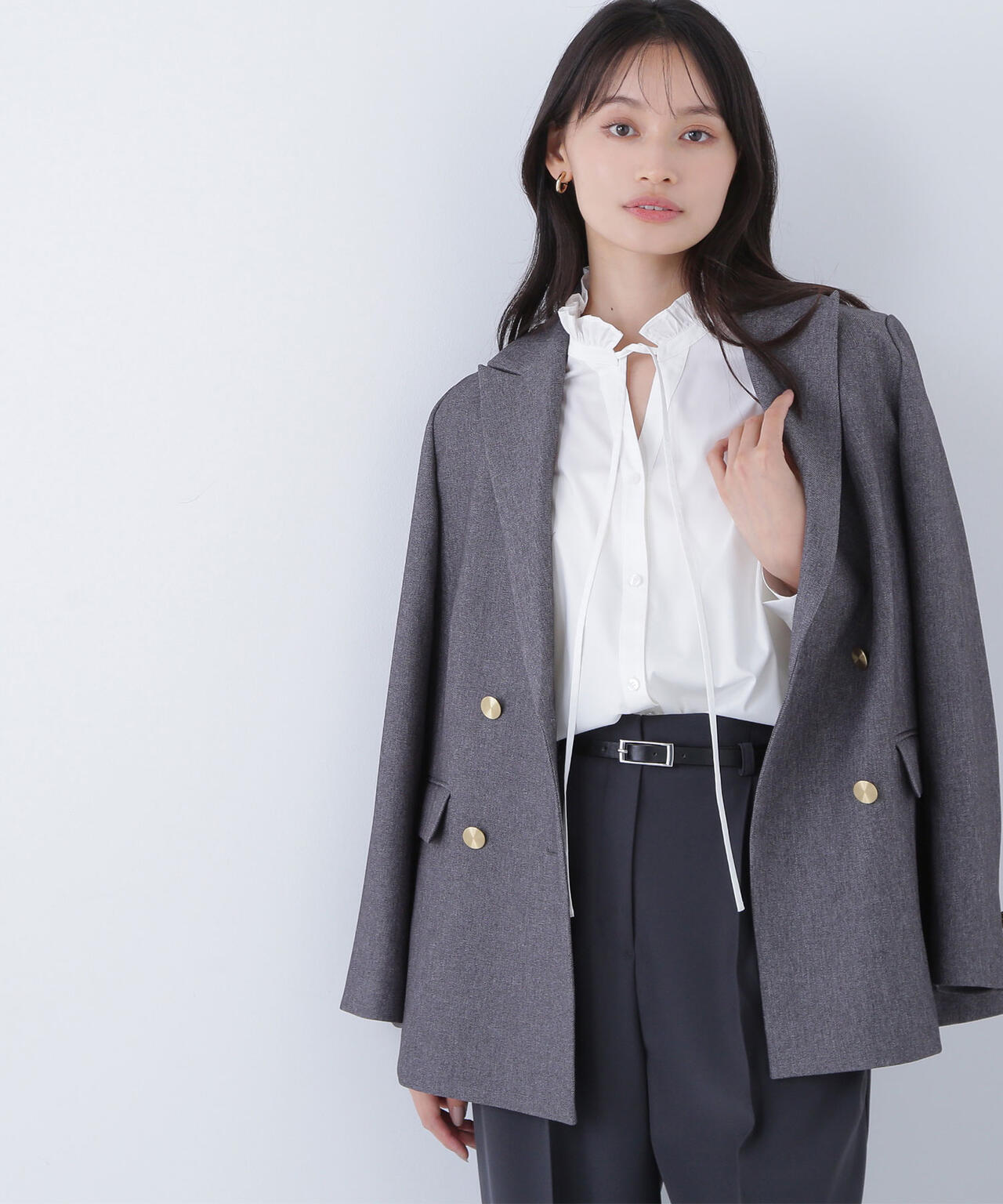 ダブルブレストボクシージャケット