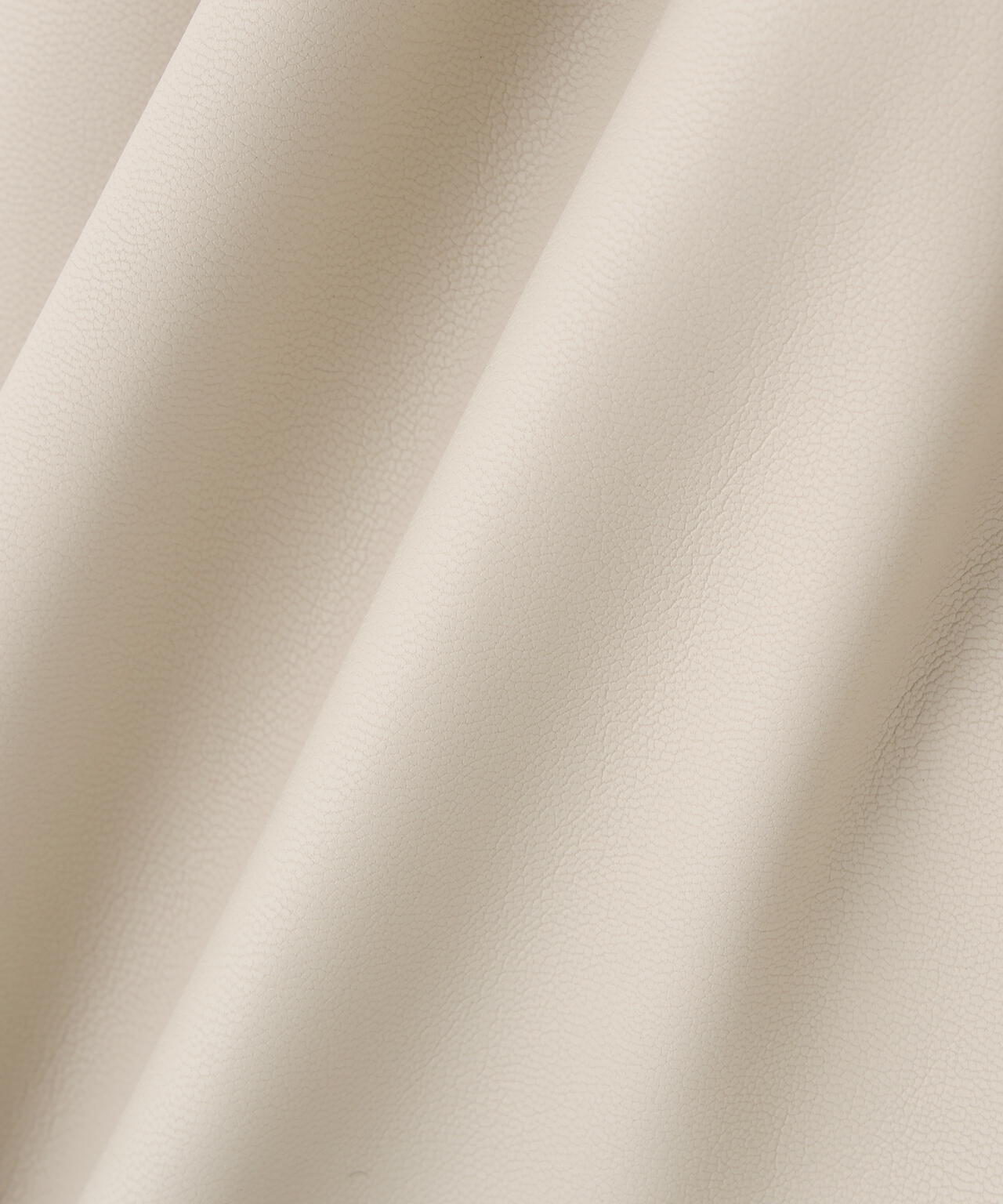 フェイクレザーギャザーブルゾン