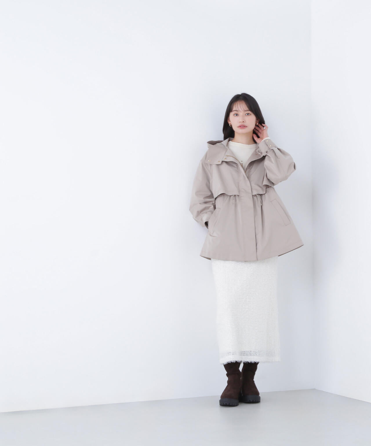 フーディードロストブルゾン