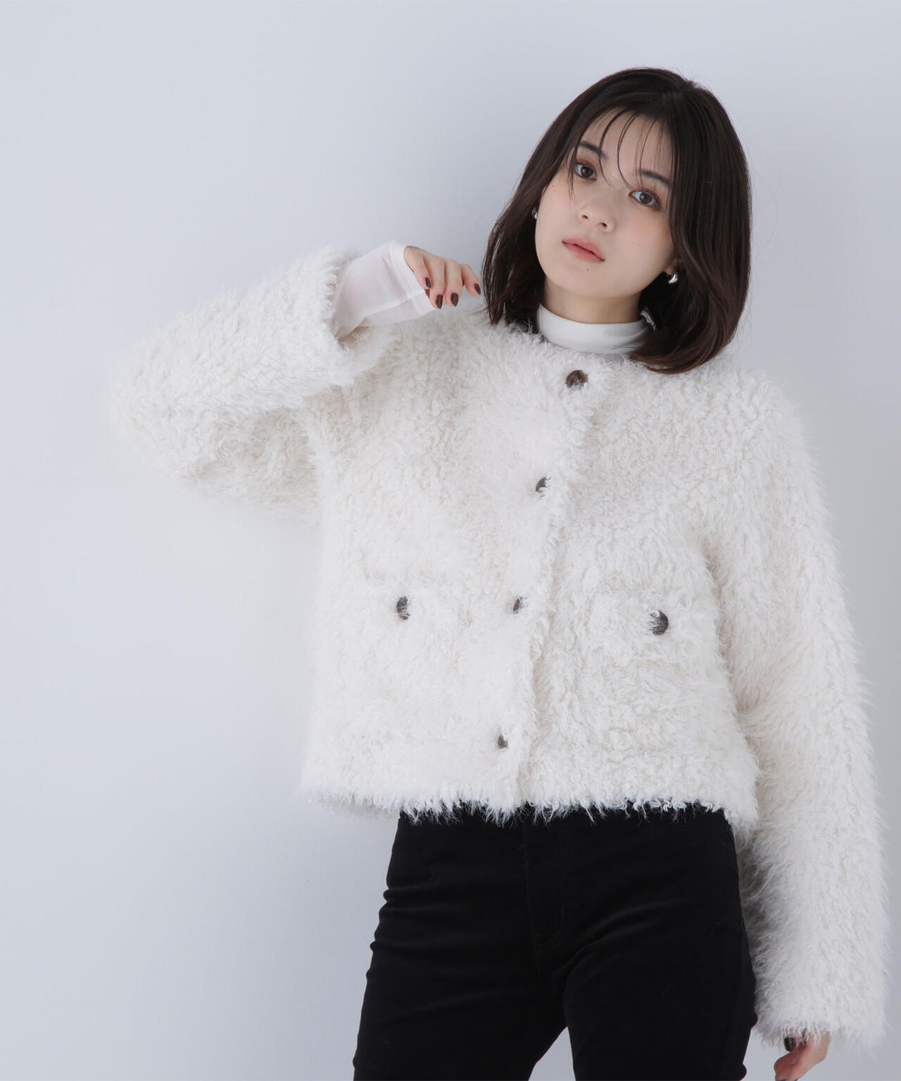 【Oggi掲載】カーリーフェイクファージャケット