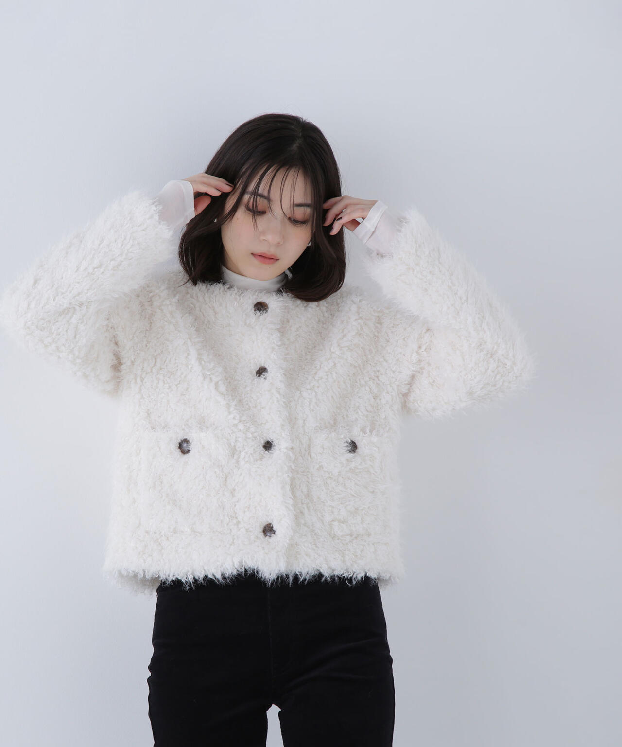 Oggi掲載】カーリーフェイクファージャケット | NATURAL BEAUTY BASIC