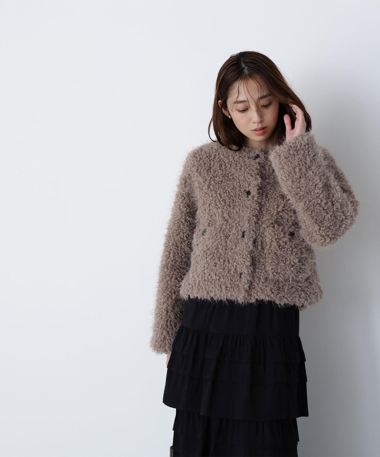 【Oggi掲載】カーリーフェイクファージャケット