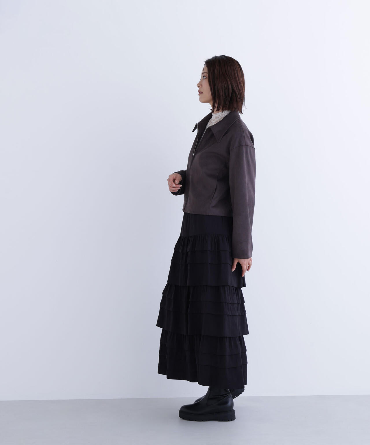 Oggi掲載】ステンカラーフェイクスエードブルゾン | NATURAL BEAUTY