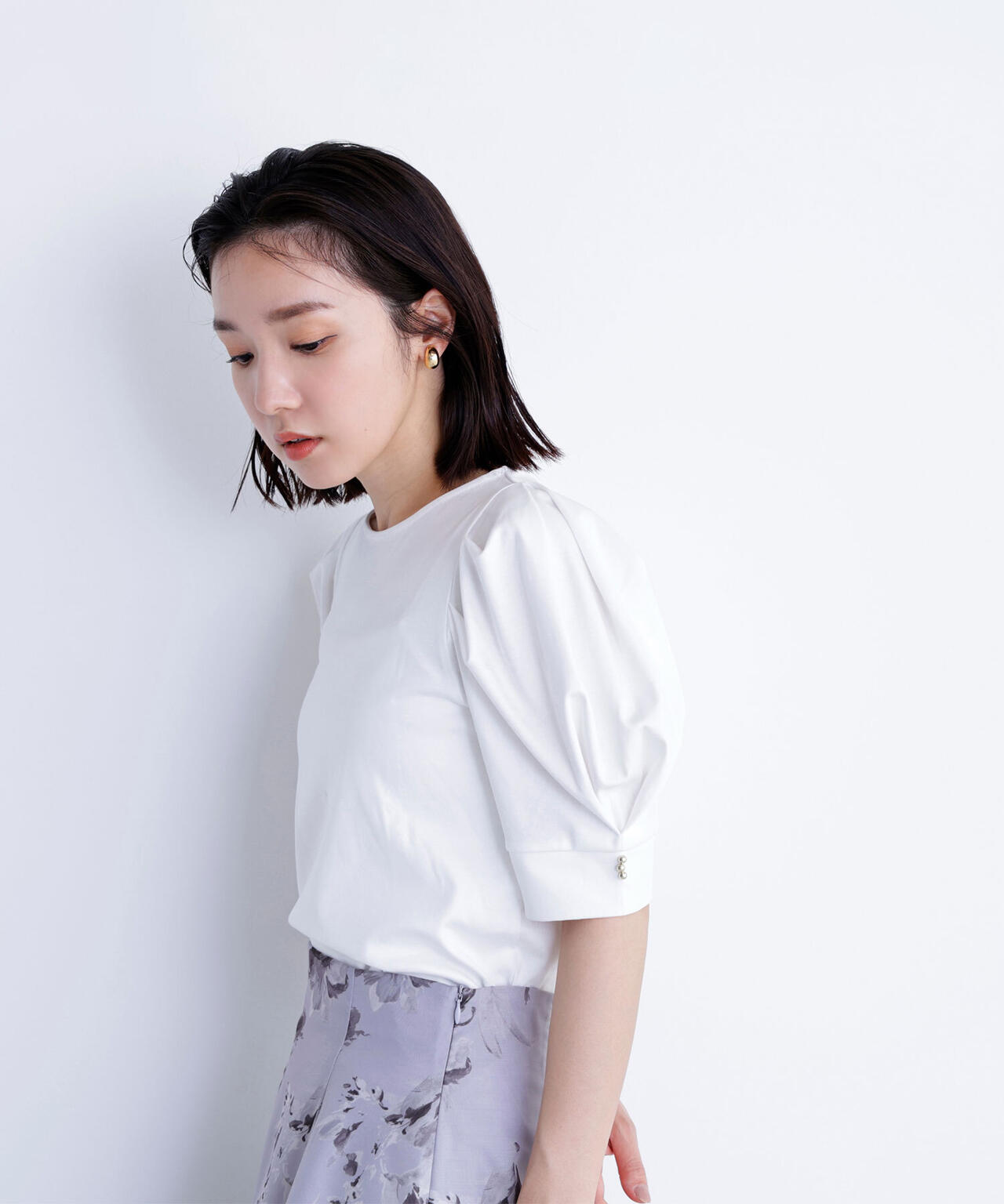 パフスリーブカットソー | NATURAL BEAUTY BASIC（ナチュラル