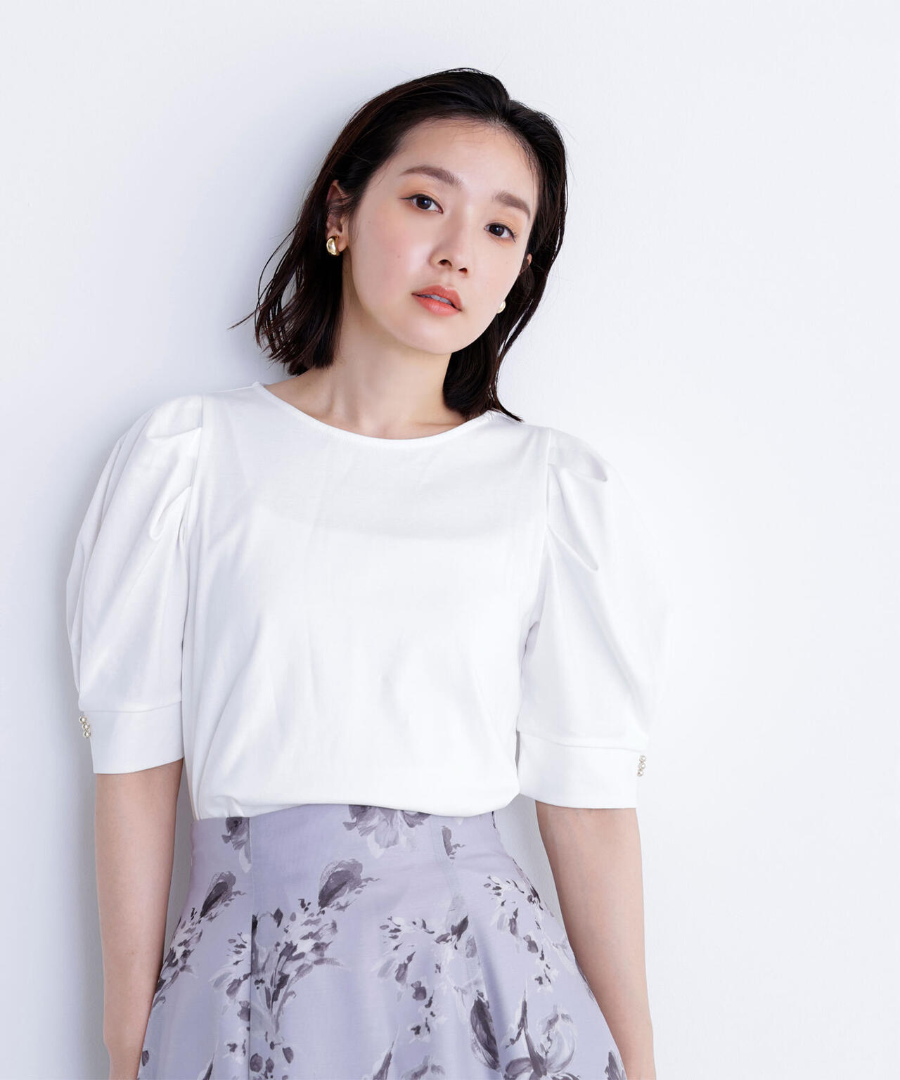 パフスリーブカットソー | NATURAL BEAUTY BASIC（ナチュラル