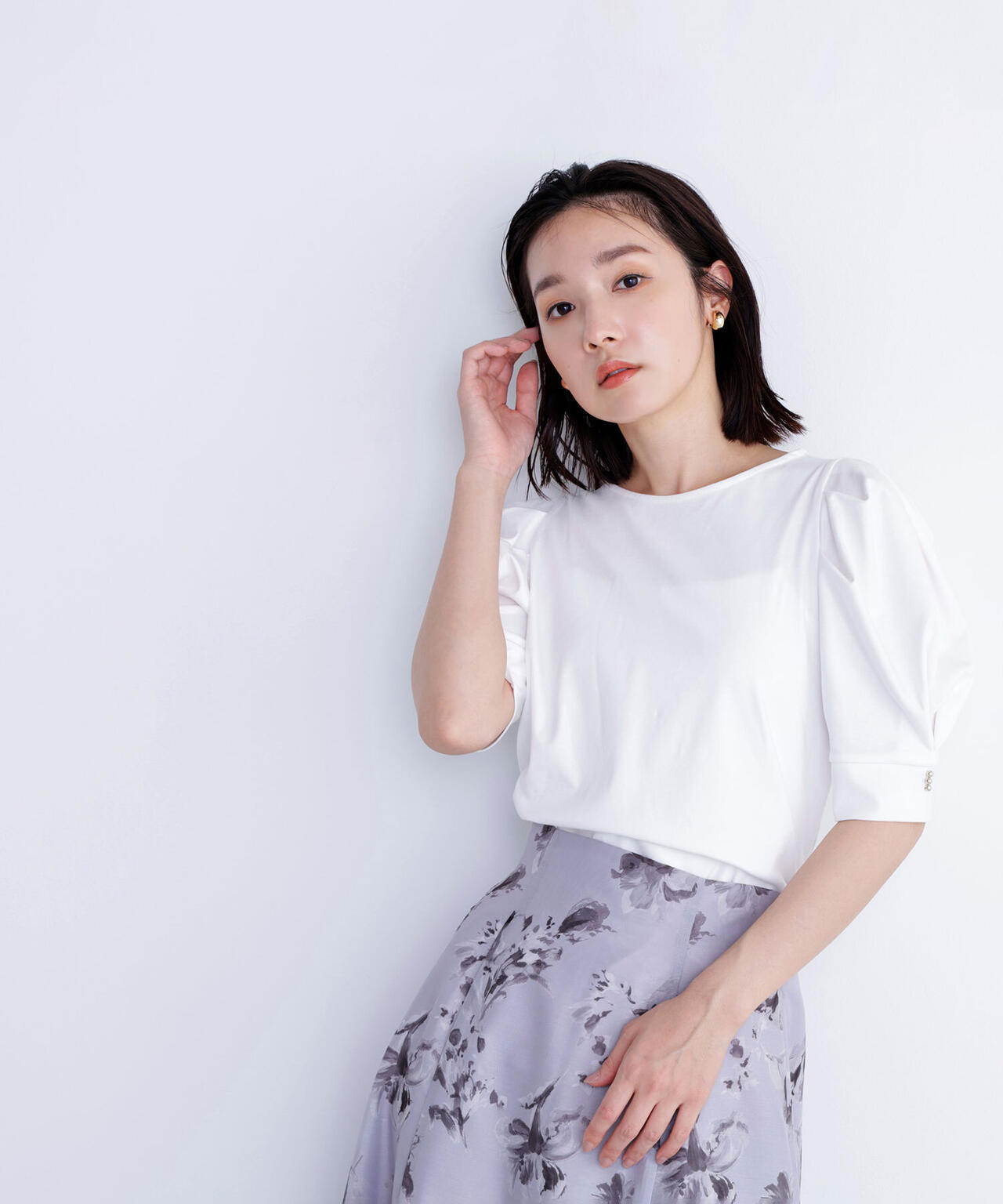 mizukigirlish ベビーウェイトパフスリーブカットソー パフスリーブカットソー | NATURAL BEAUTY BASIC（ナチュラル