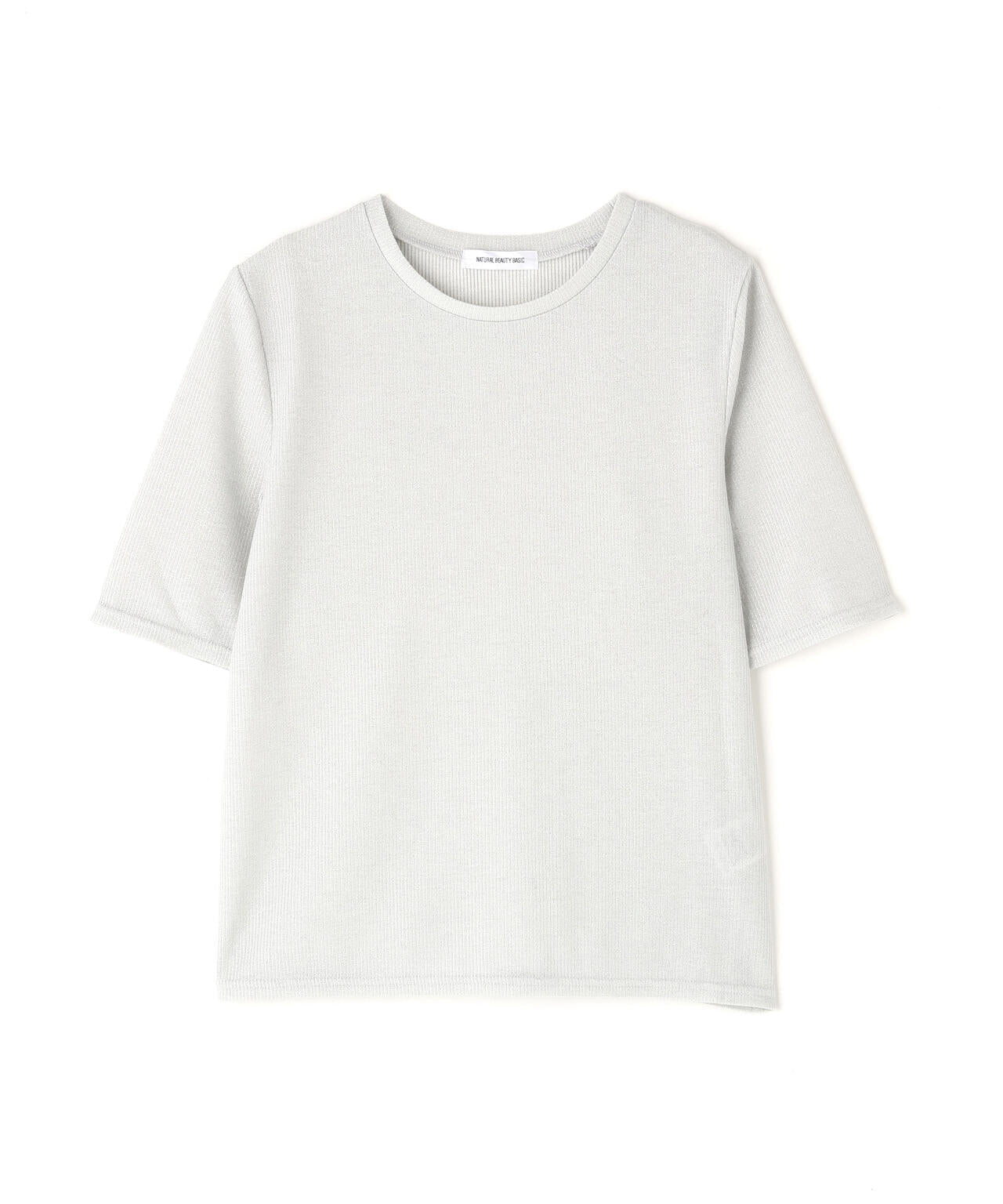 泉ひろ　0107 ♡ ラメリブカットソー | NATURAL BEAUTY BASIC（ナチュラル