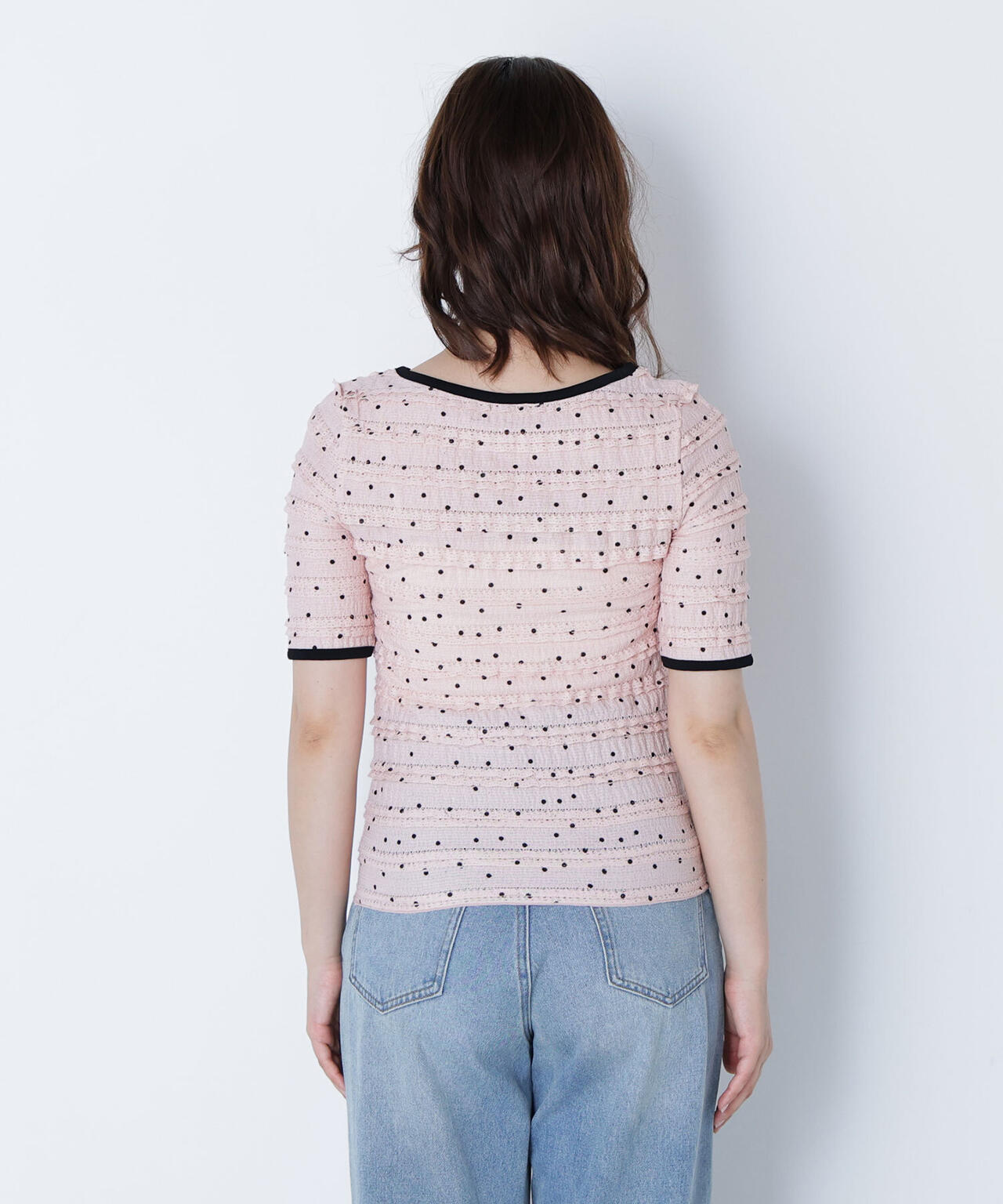 ドットバイカラーカットソー