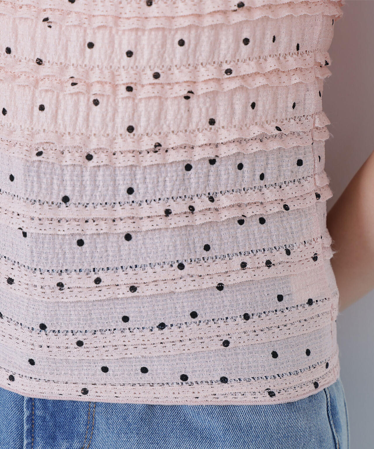 ドットバイカラーカットソー