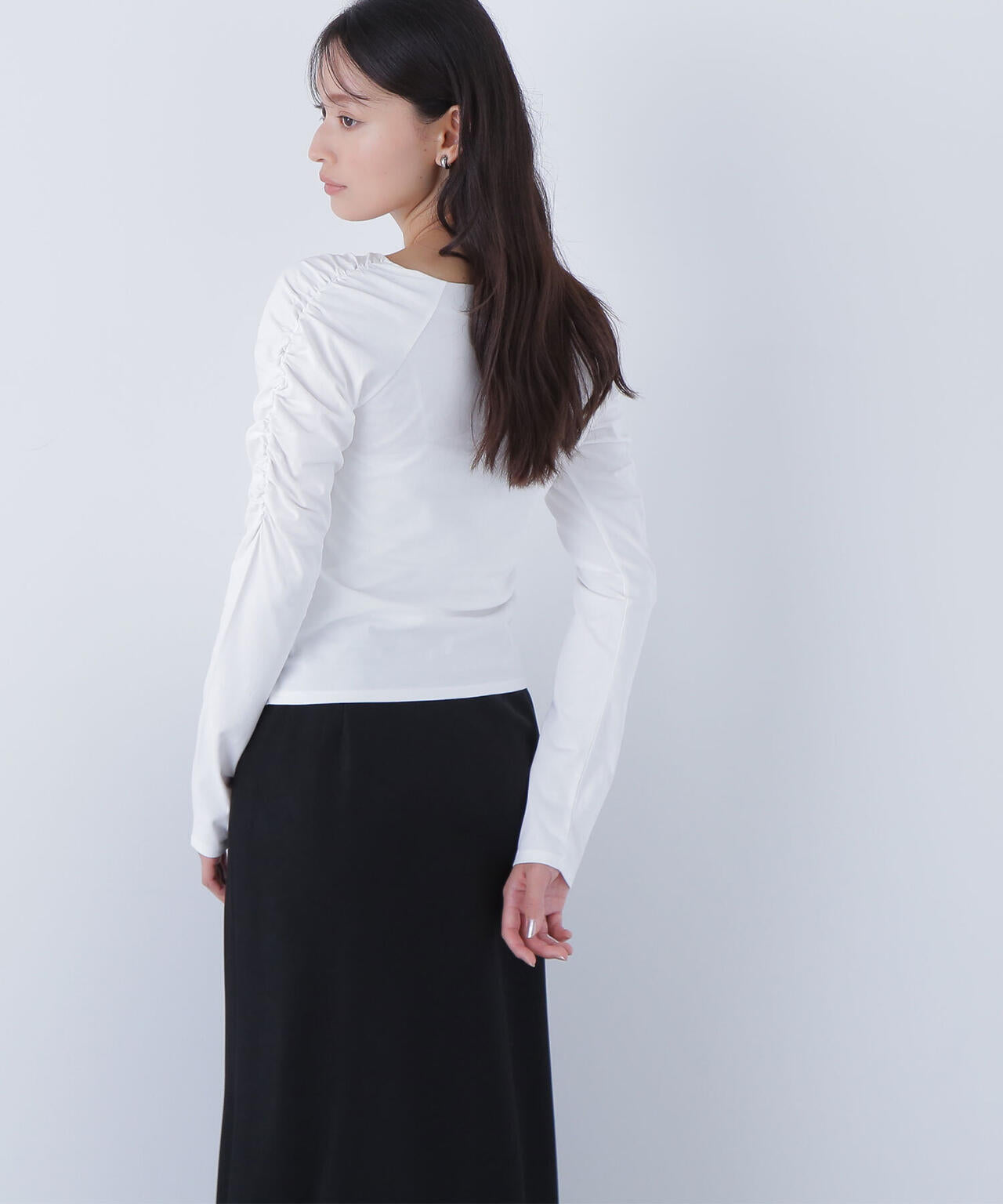 ギャザーカットソー