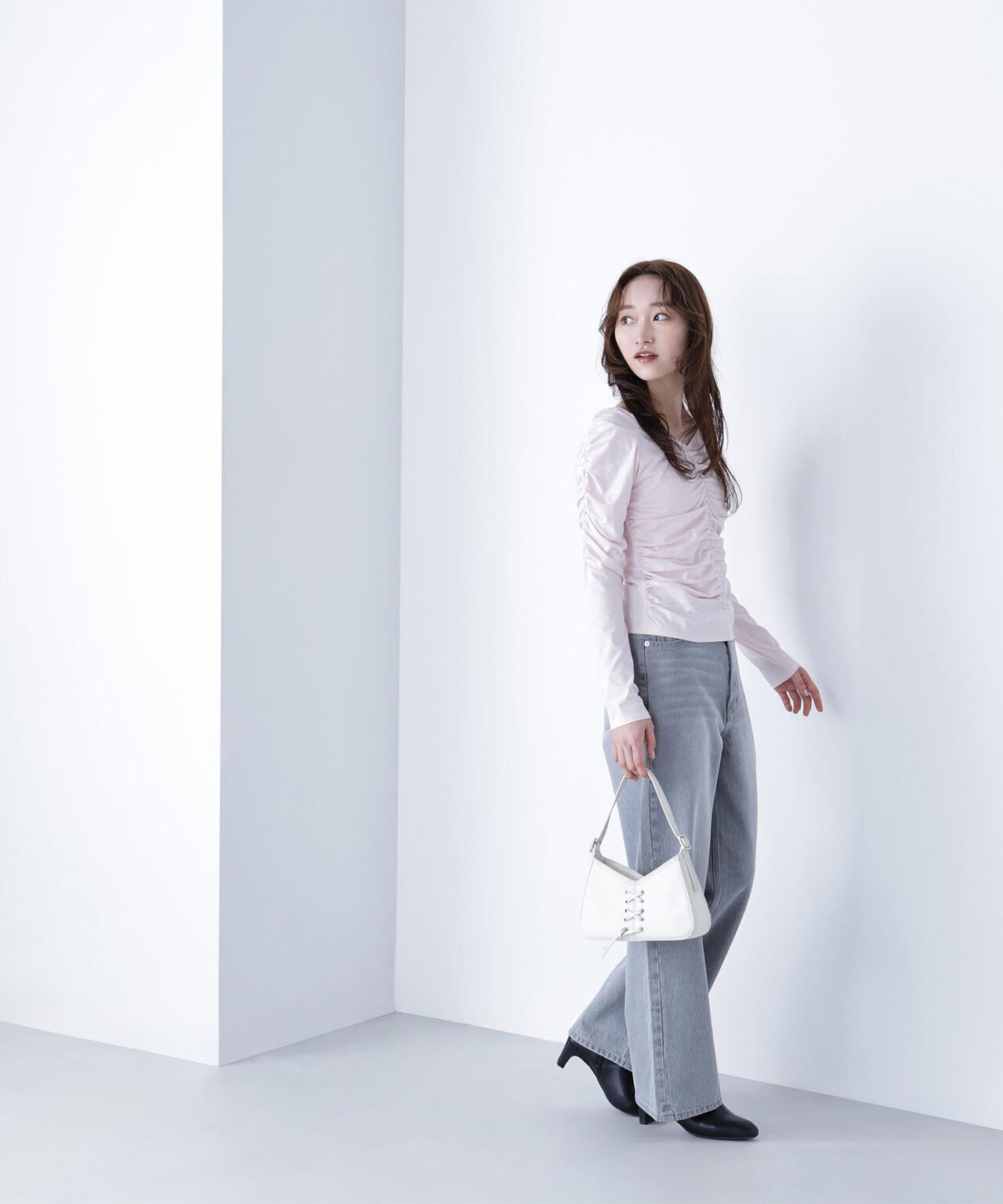 ギャザーカットソー