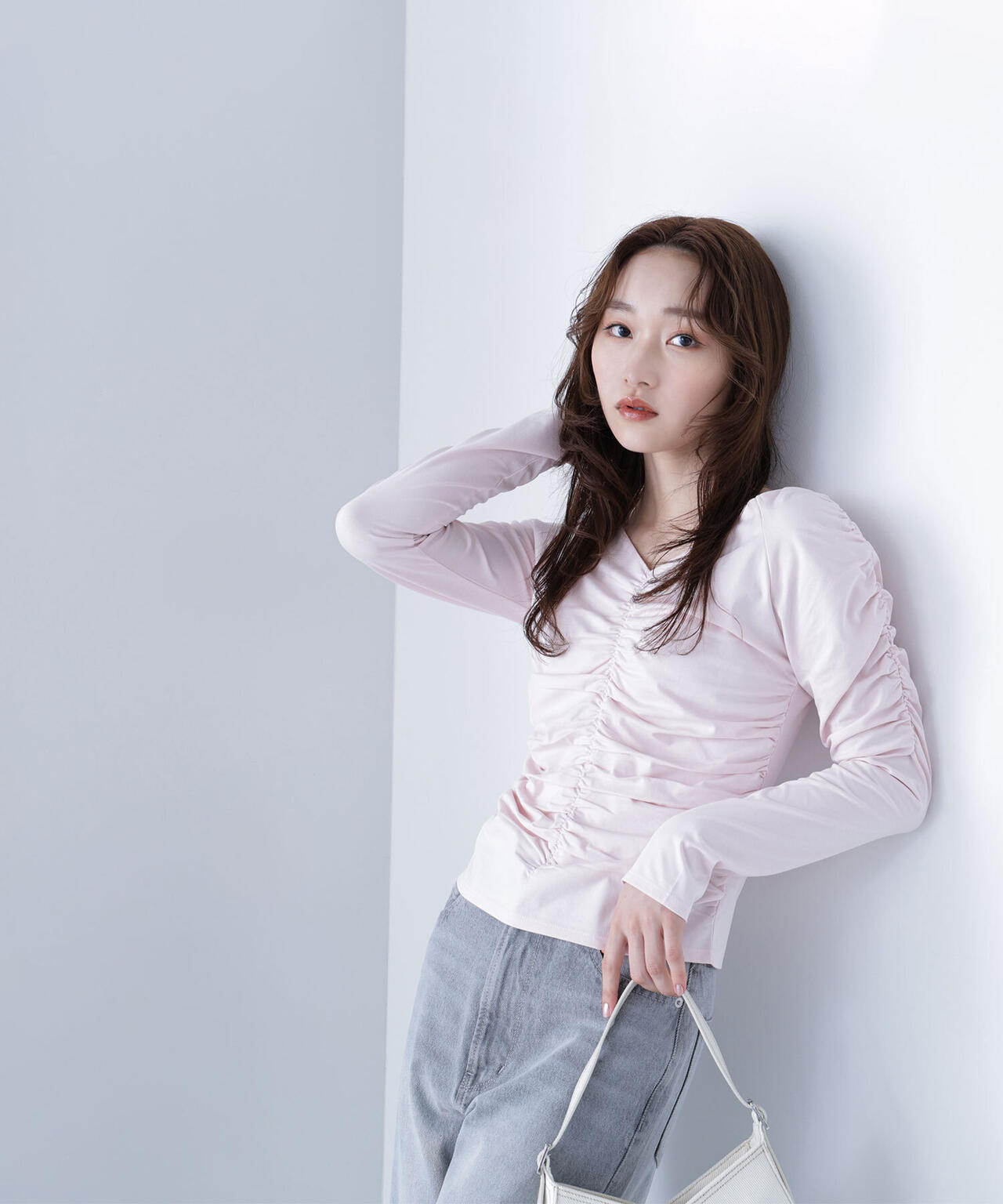 ギャザーカットソー