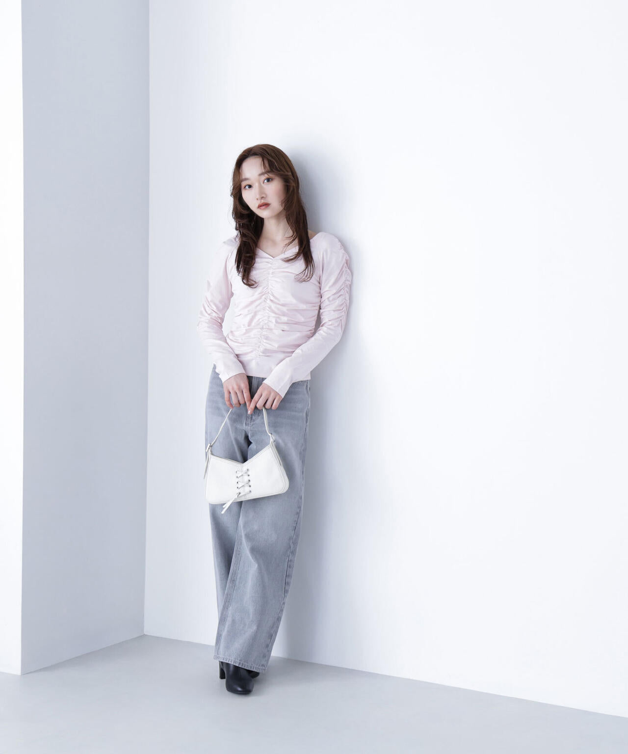 ギャザーカットソー