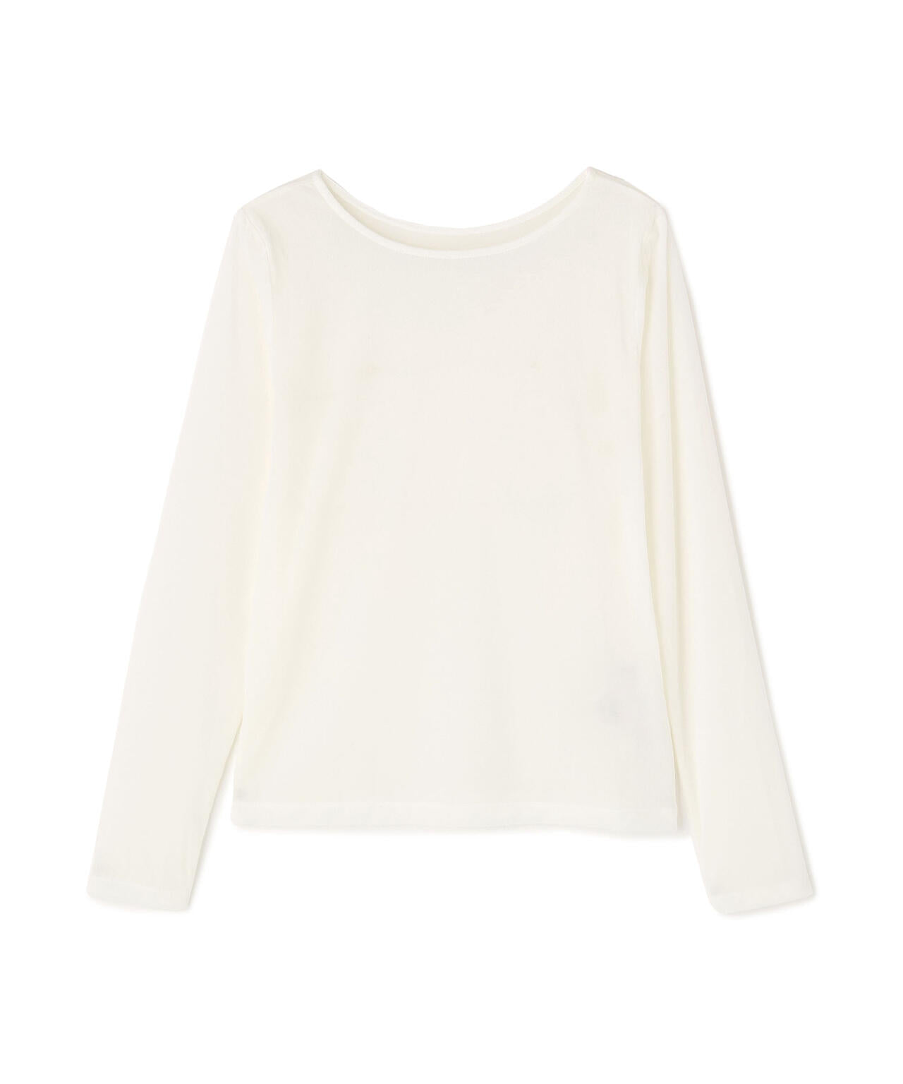 ベロアボートネックカットソー