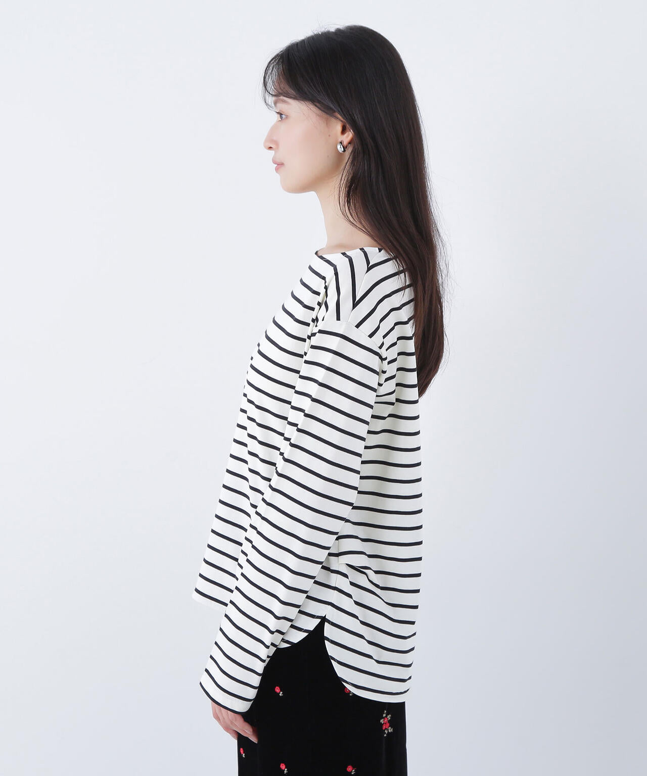 ボーダーカットソー