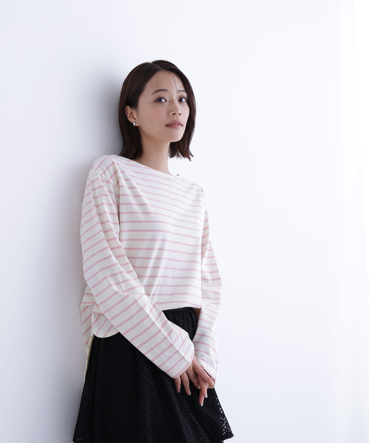 ボーダーカットソー