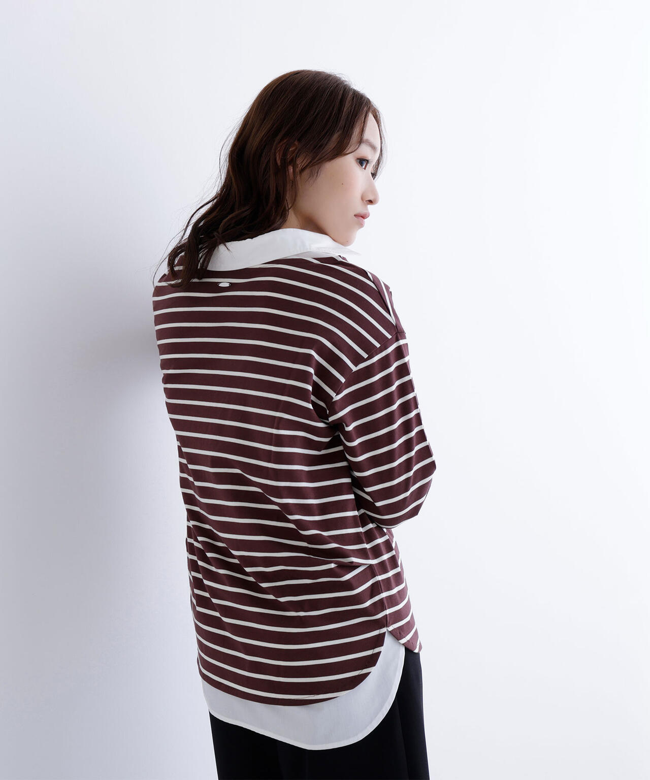 ボーダーカットソー