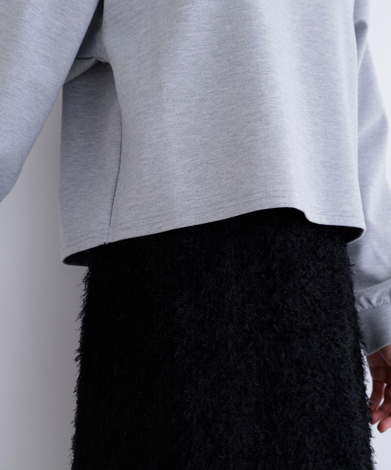 クロップドポロカラートップス