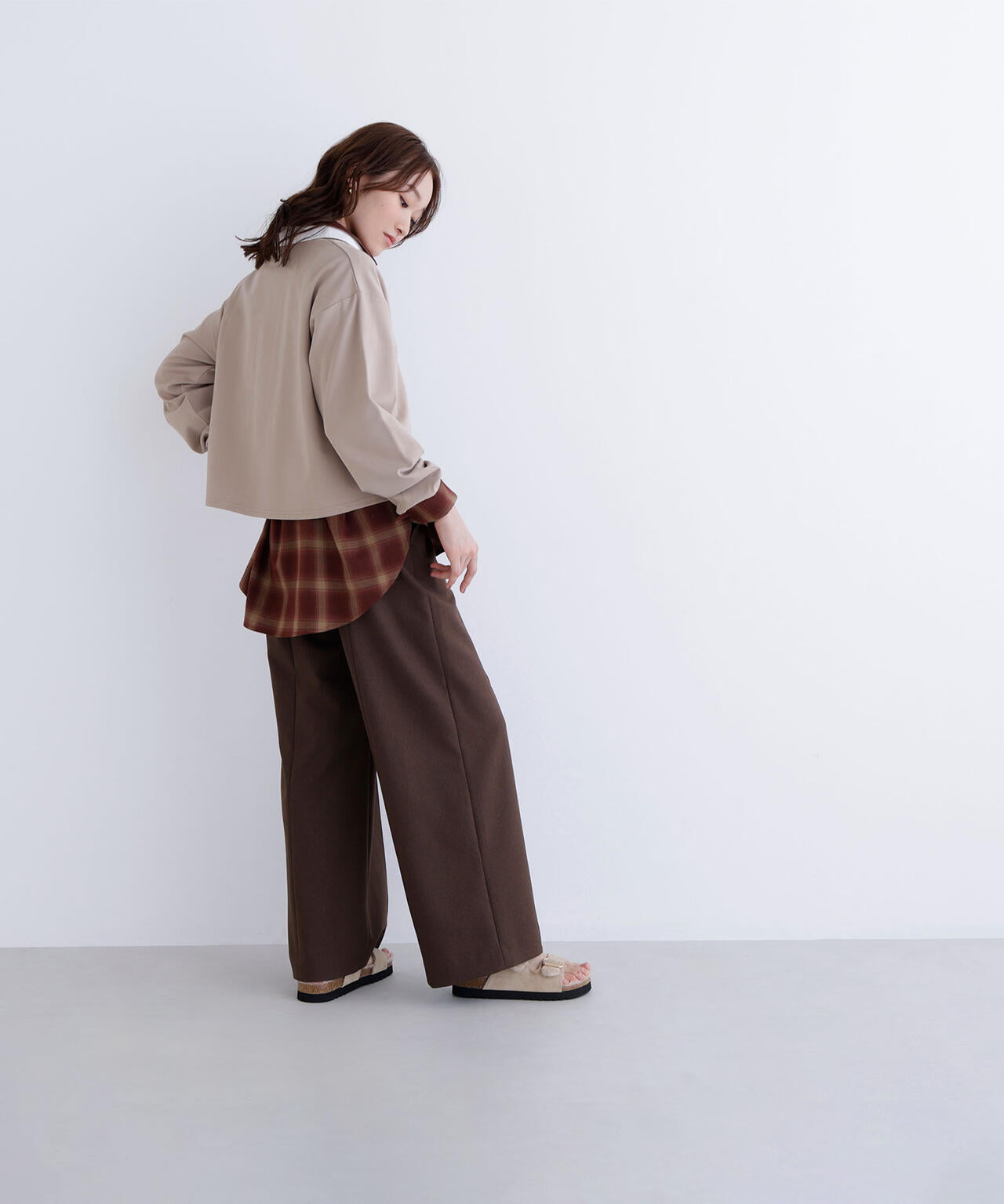 クロップドポロカラートップス | NATURAL BEAUTY BASIC