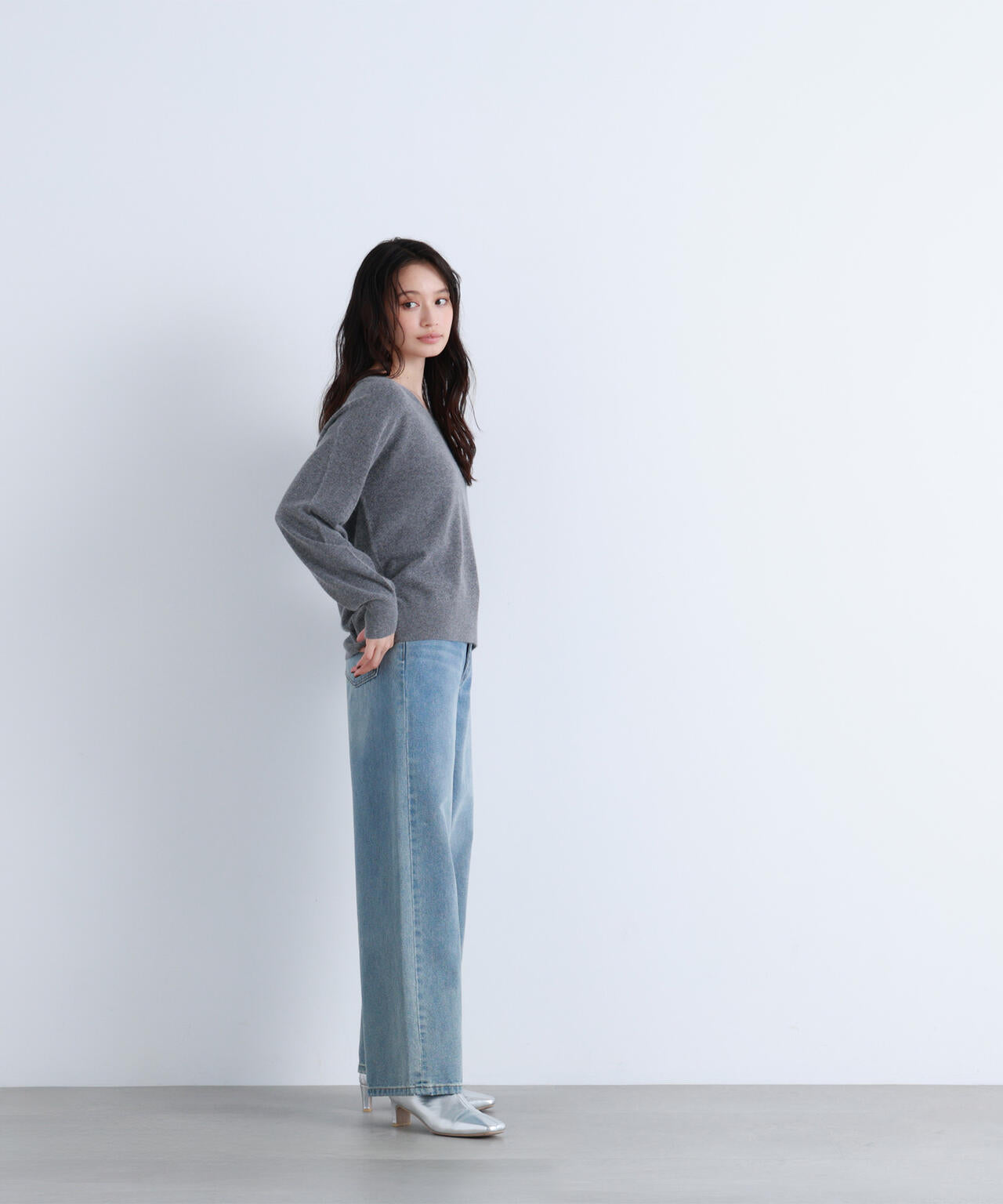 FOX混ジェントリーシリーズ Vネックニット