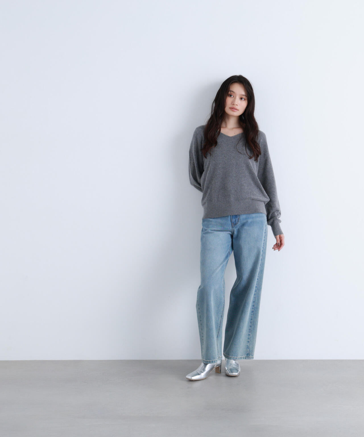 FOX混ジェントリーシリーズ Vネックニット | NATURAL BEAUTY BASIC