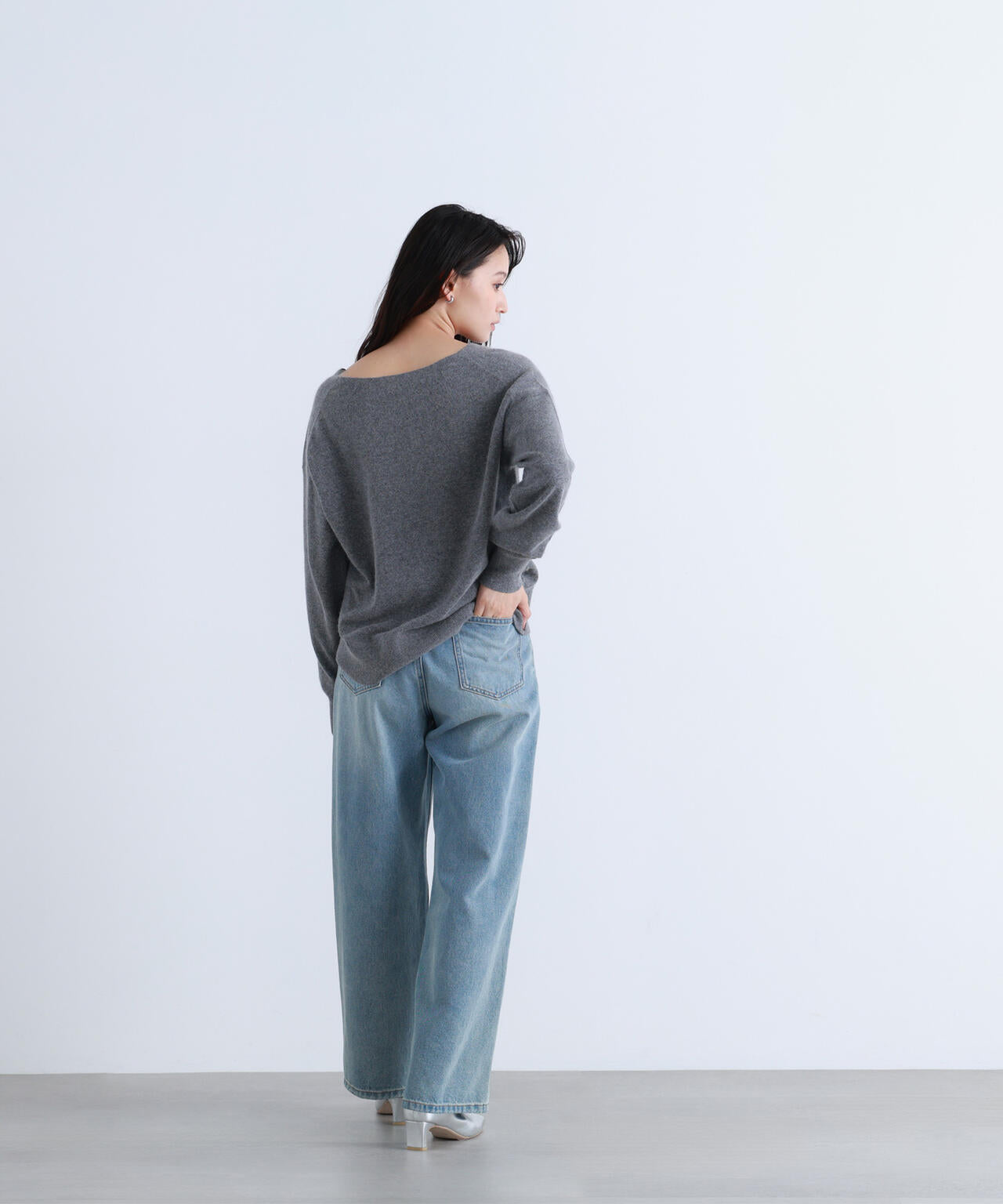 FOX混ジェントリーシリーズ Vネックニット | NATURAL BEAUTY BASIC