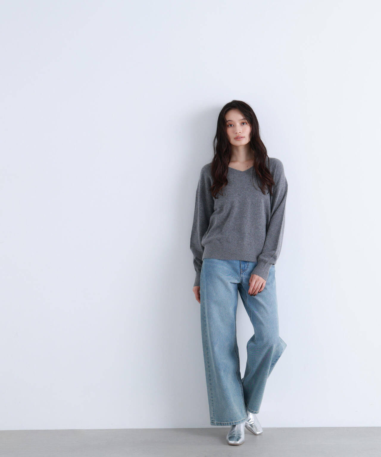 FOX混ジェントリーシリーズ Vネックニット | NATURAL BEAUTY BASIC