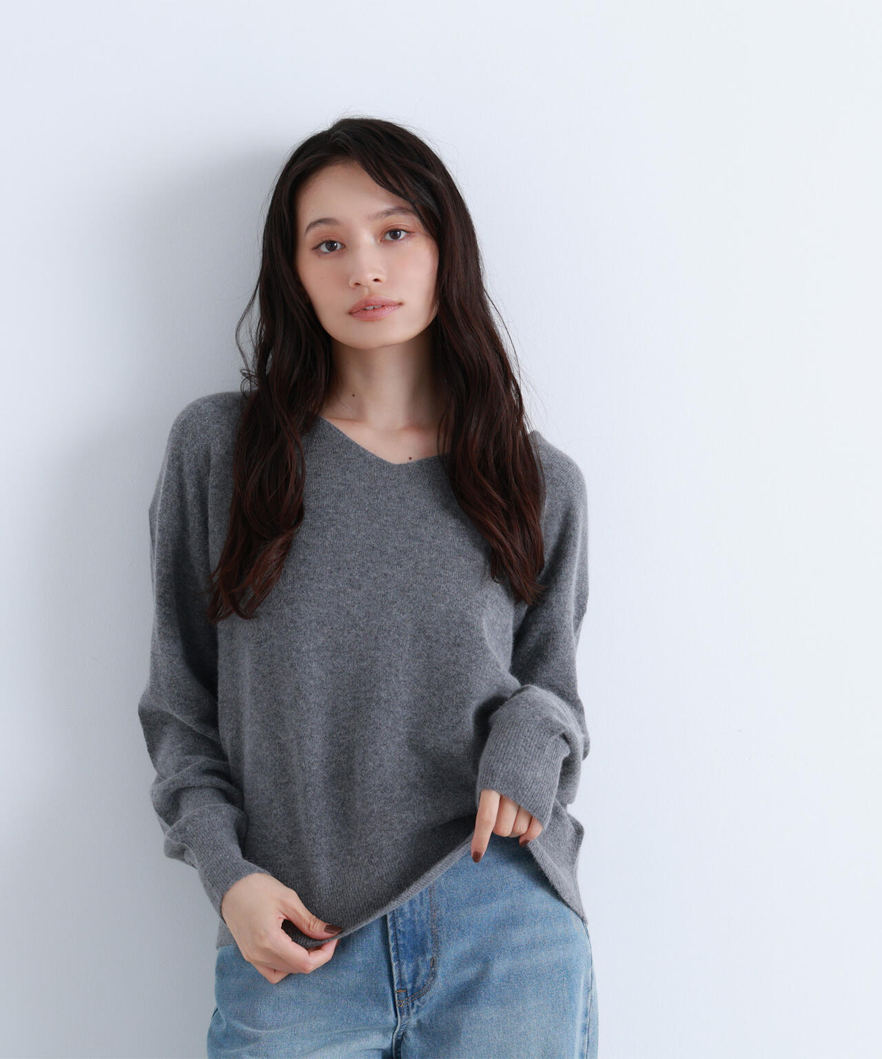 FOX混ジェントリーシリーズ Vネックニット | NATURAL BEAUTY BASIC