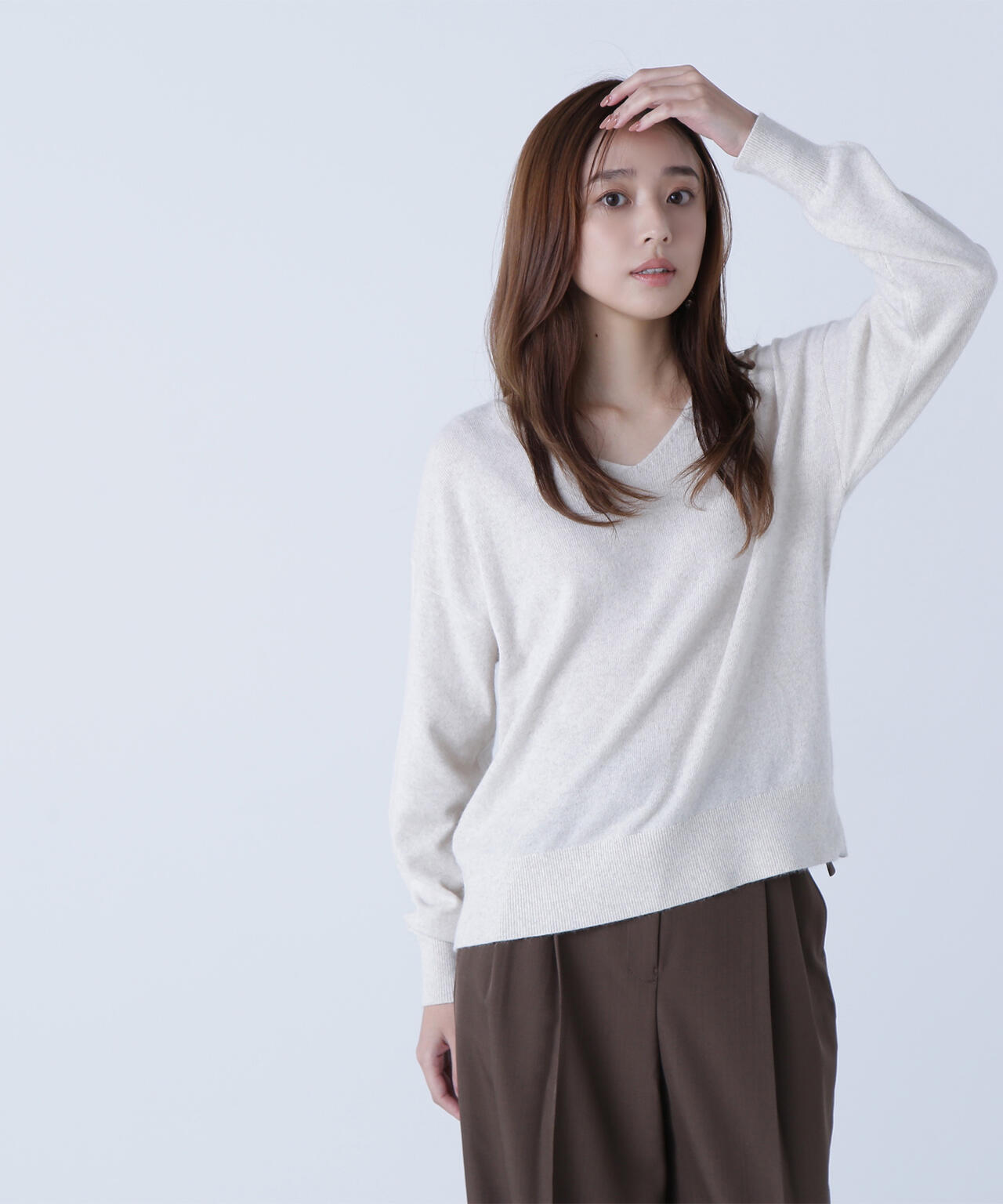 FOX混ジェントリーシリーズ Vネックニット