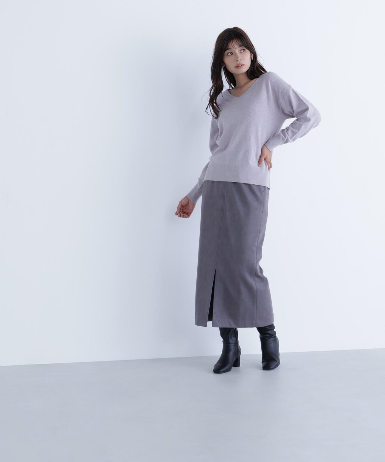 FOX混ジェントリーシリーズ Vネックニット