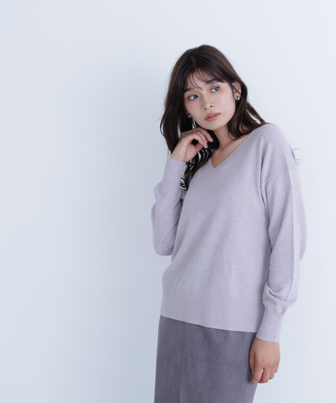 FOX混ジェントリーシリーズ Vネックニット | NATURAL BEAUTY BASIC