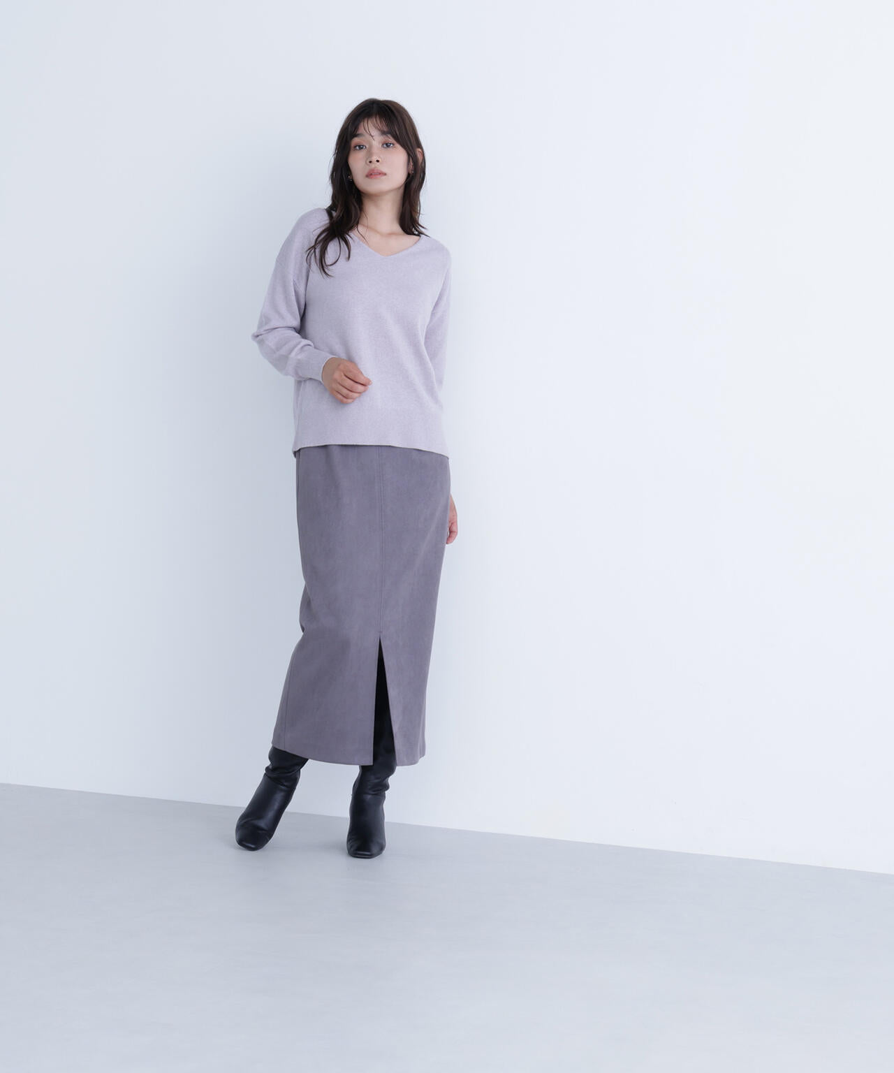 FOX混ジェントリーシリーズ Vネックニット