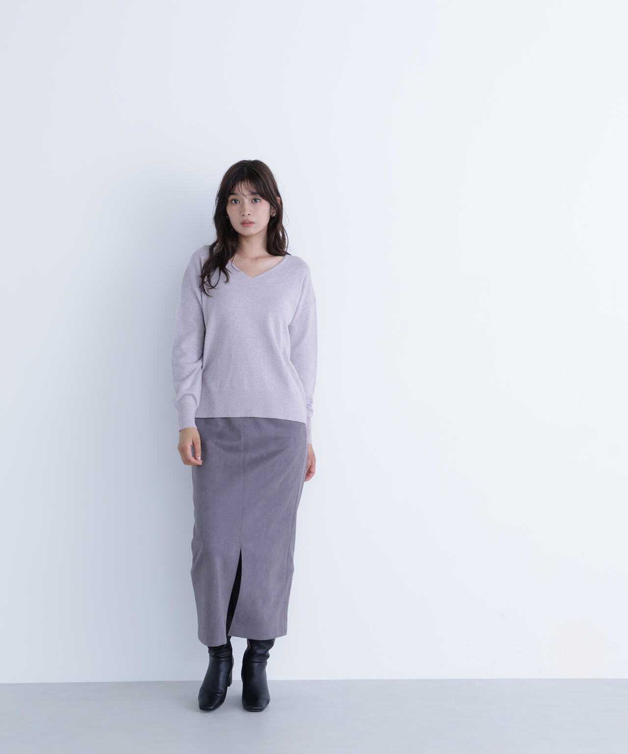 FOX混ジェントリーシリーズ Vネックニット