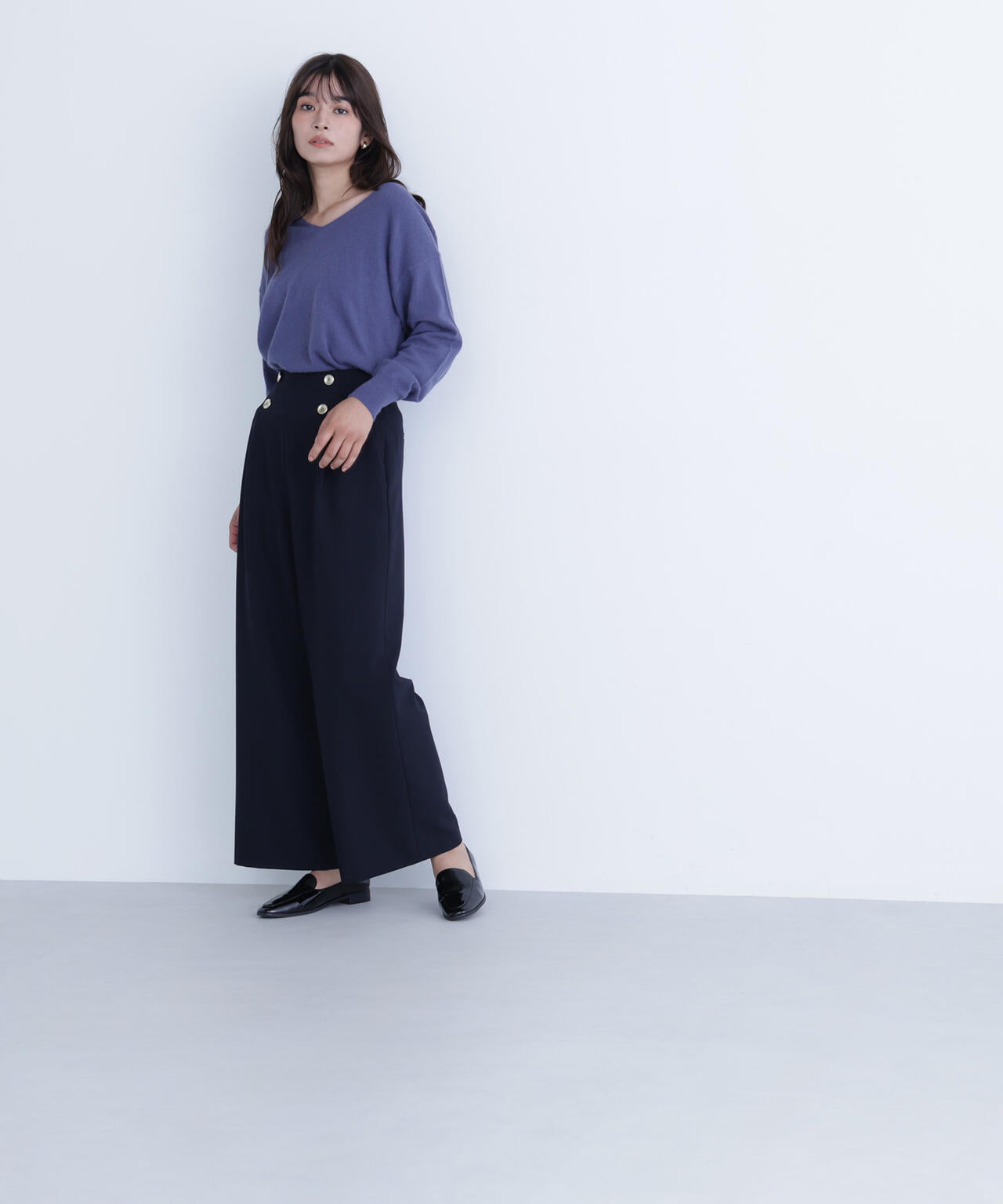 FOX混ジェントリーシリーズ Vネックニット