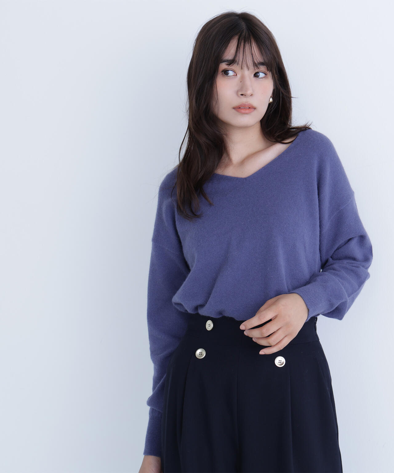 FOX混ジェントリーシリーズ Vネックニット