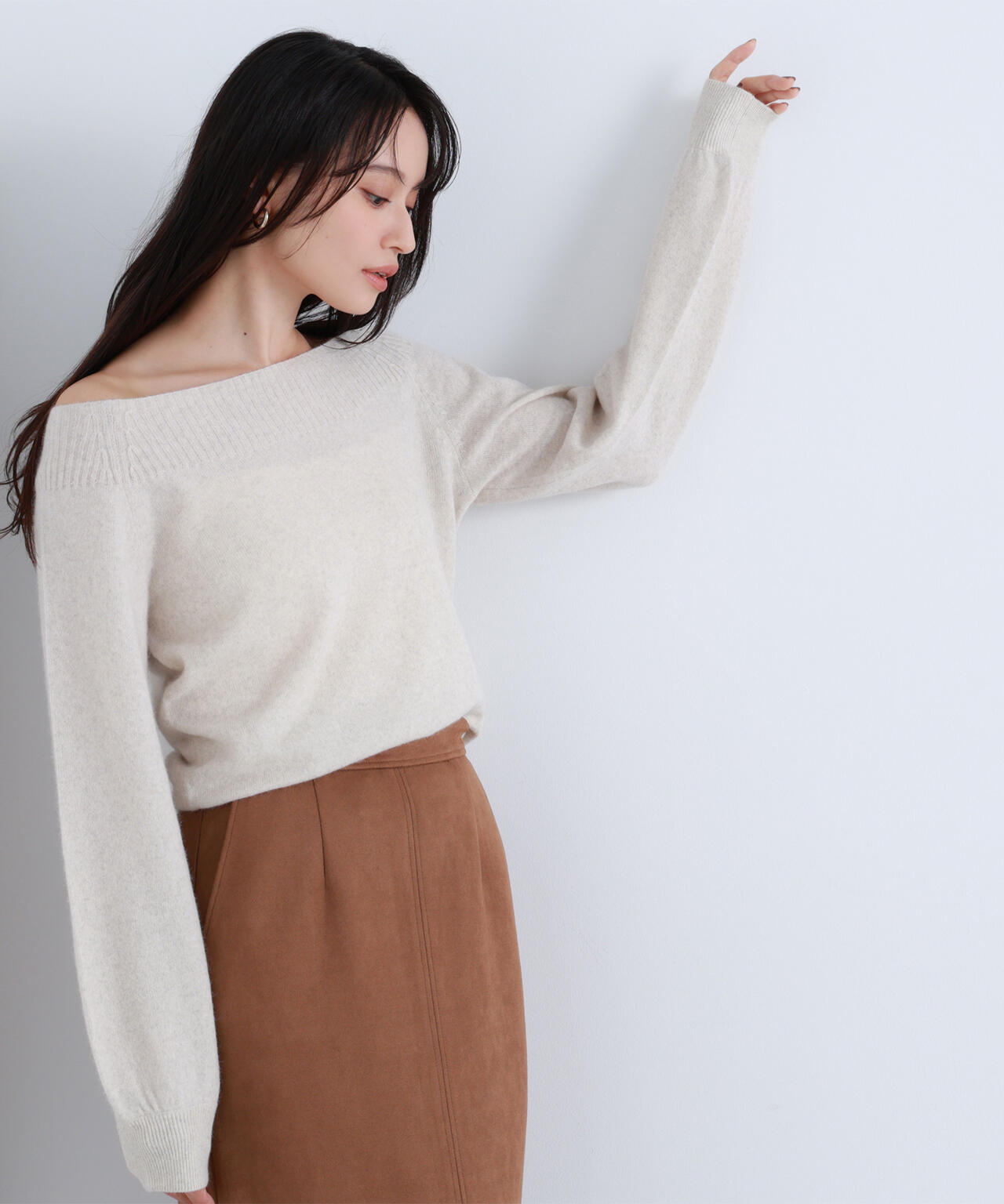 FOX混ジェントリーシリーズ ボートネックニット