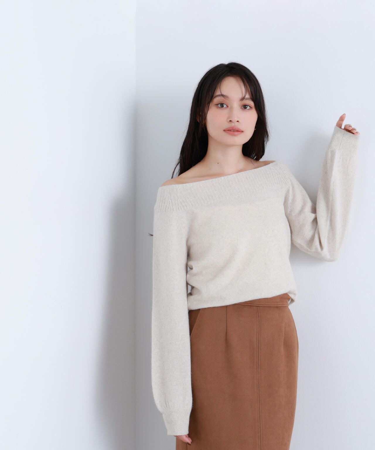 FOX混ジェントリーシリーズ ボートネックニット