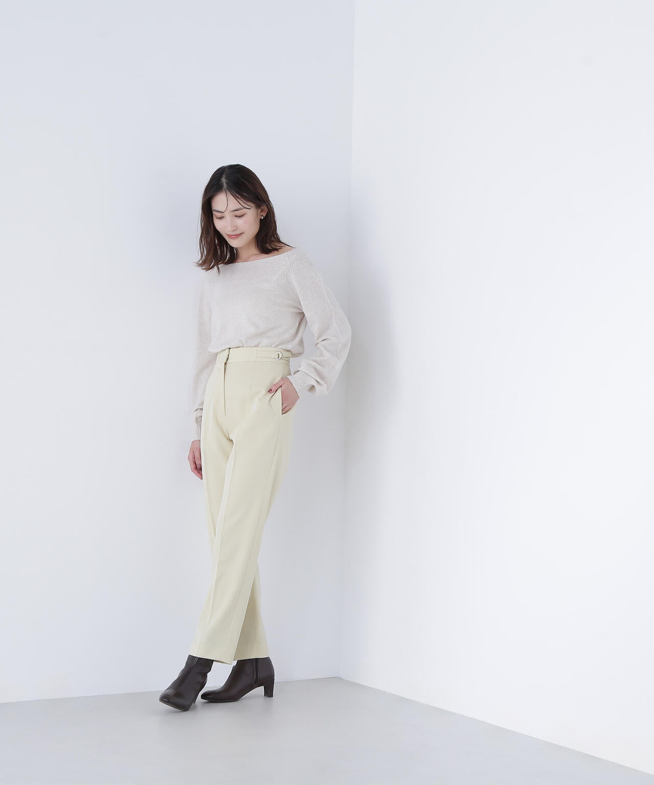 FOX混ジェントリーシリーズ ボートネックニット | NATURAL BEAUTY